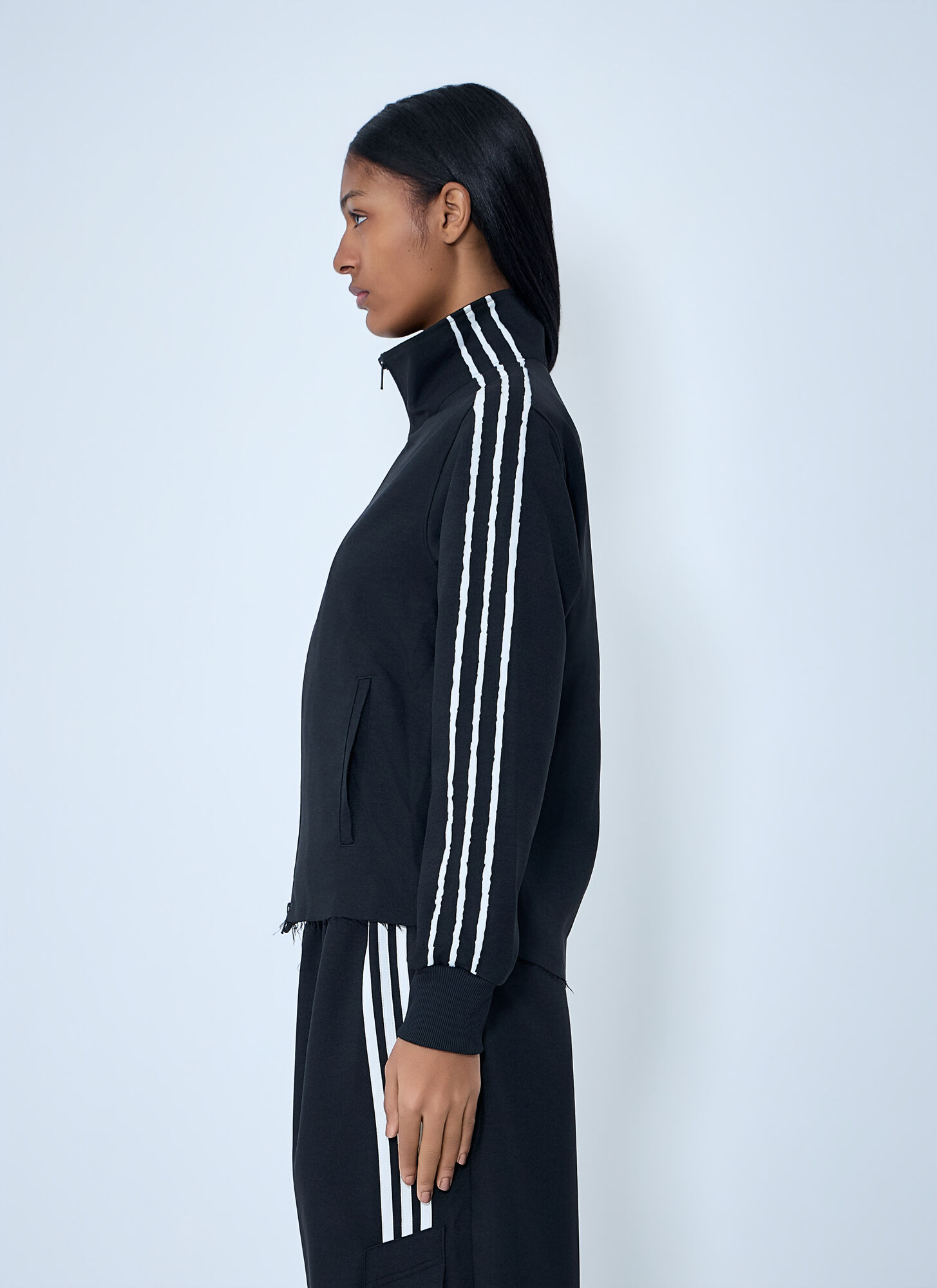  Y-3 Y-3 High-neck Zip Jacket - Frau Sweatshirts Black M 
