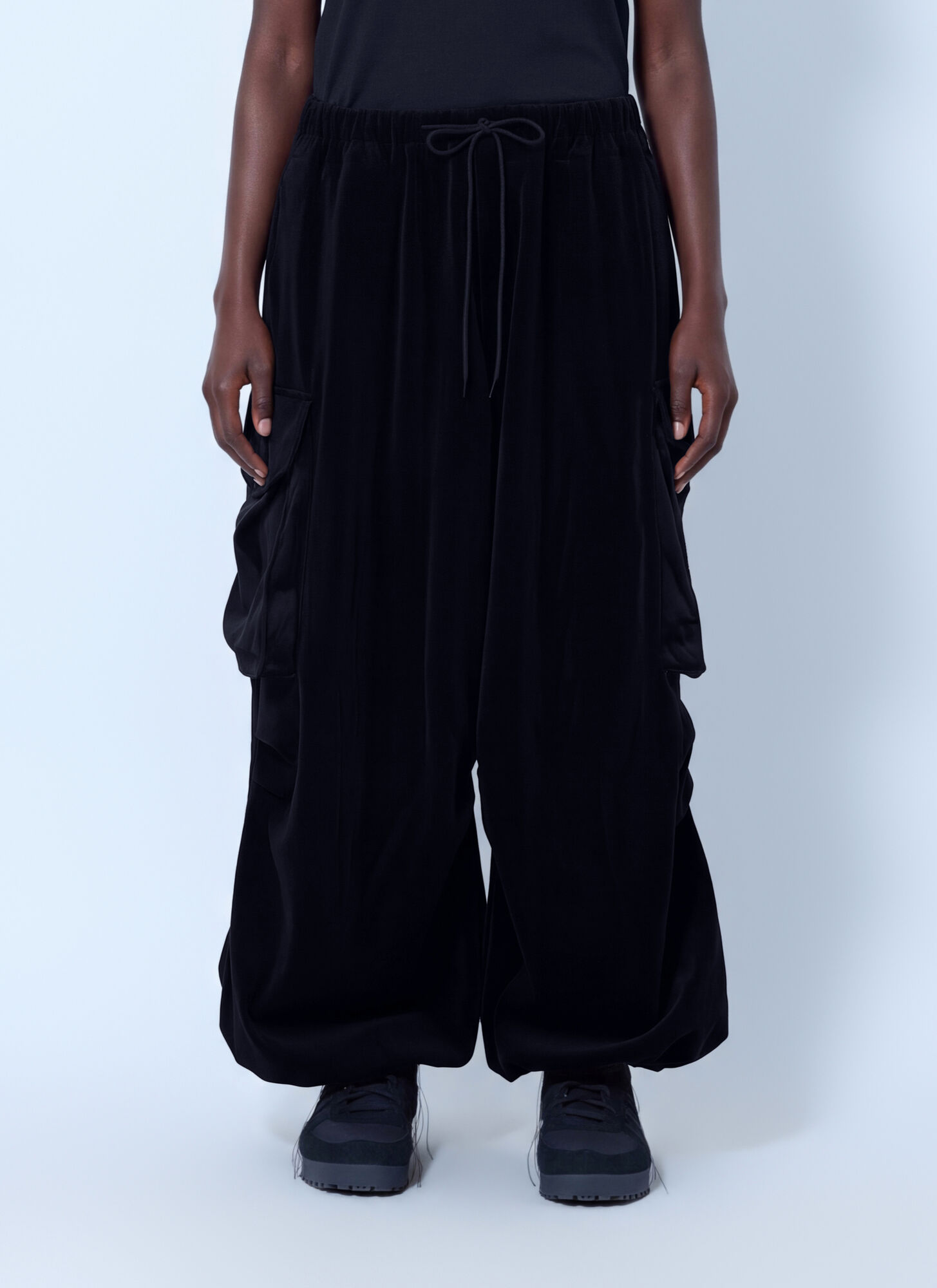 Y-3 Velvet Corduroy Cargo Pants - Woman Pants Black S