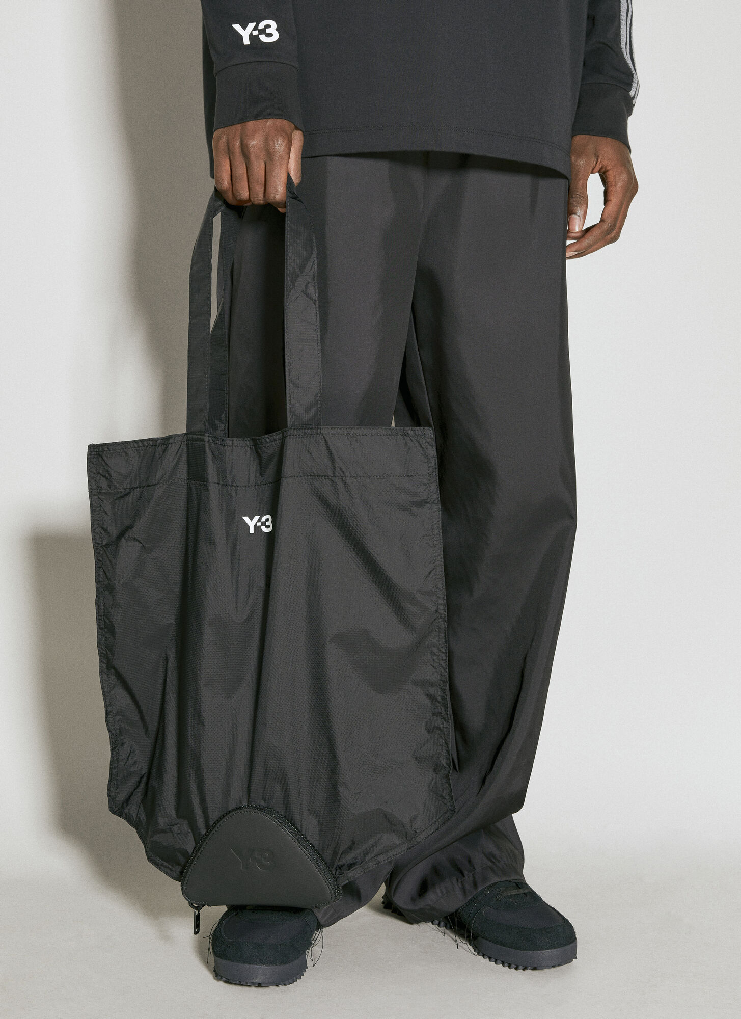 Y-3 Packable Tote Bag In Blue