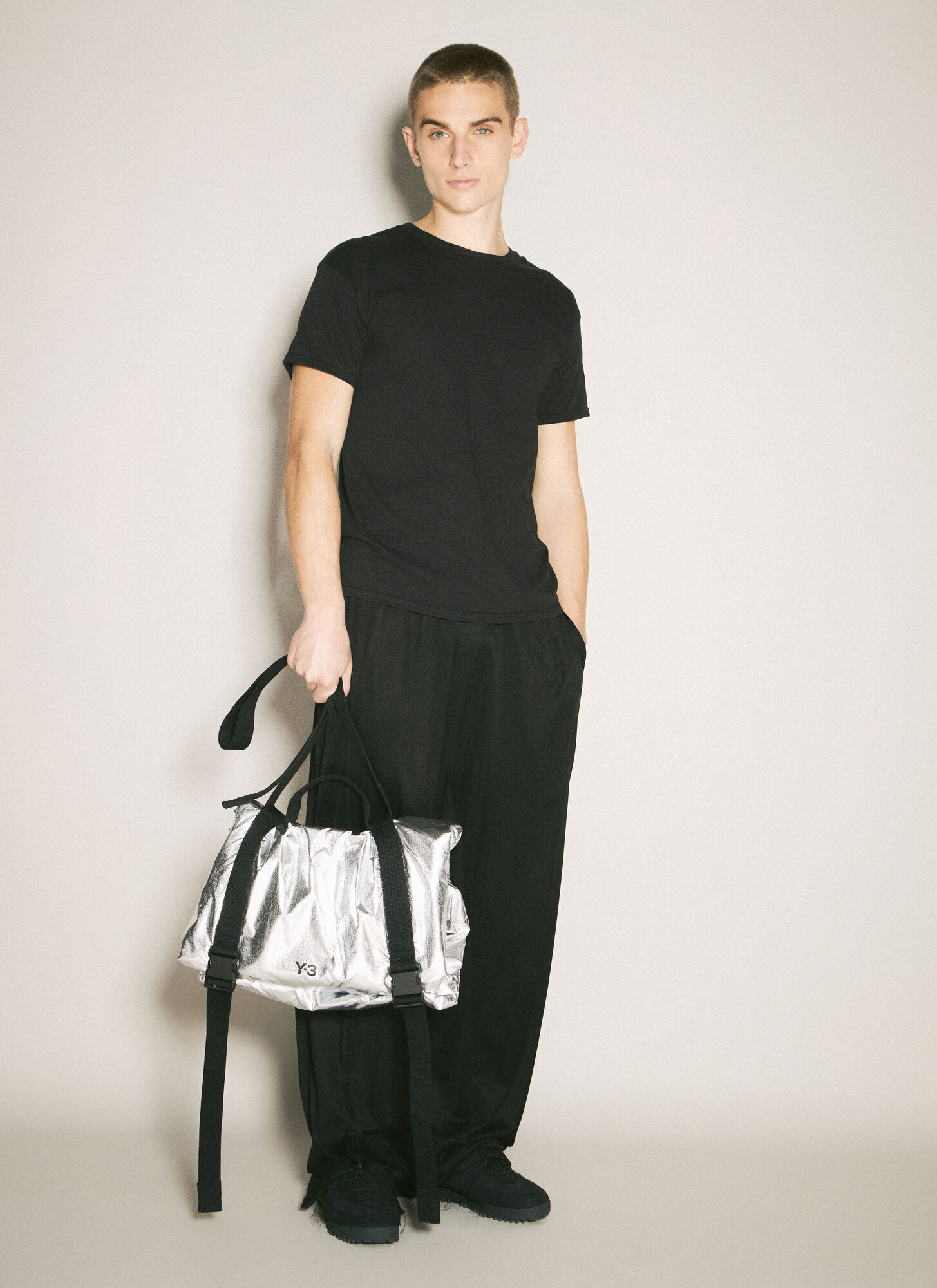 Y-3 Beach Bag In Silver