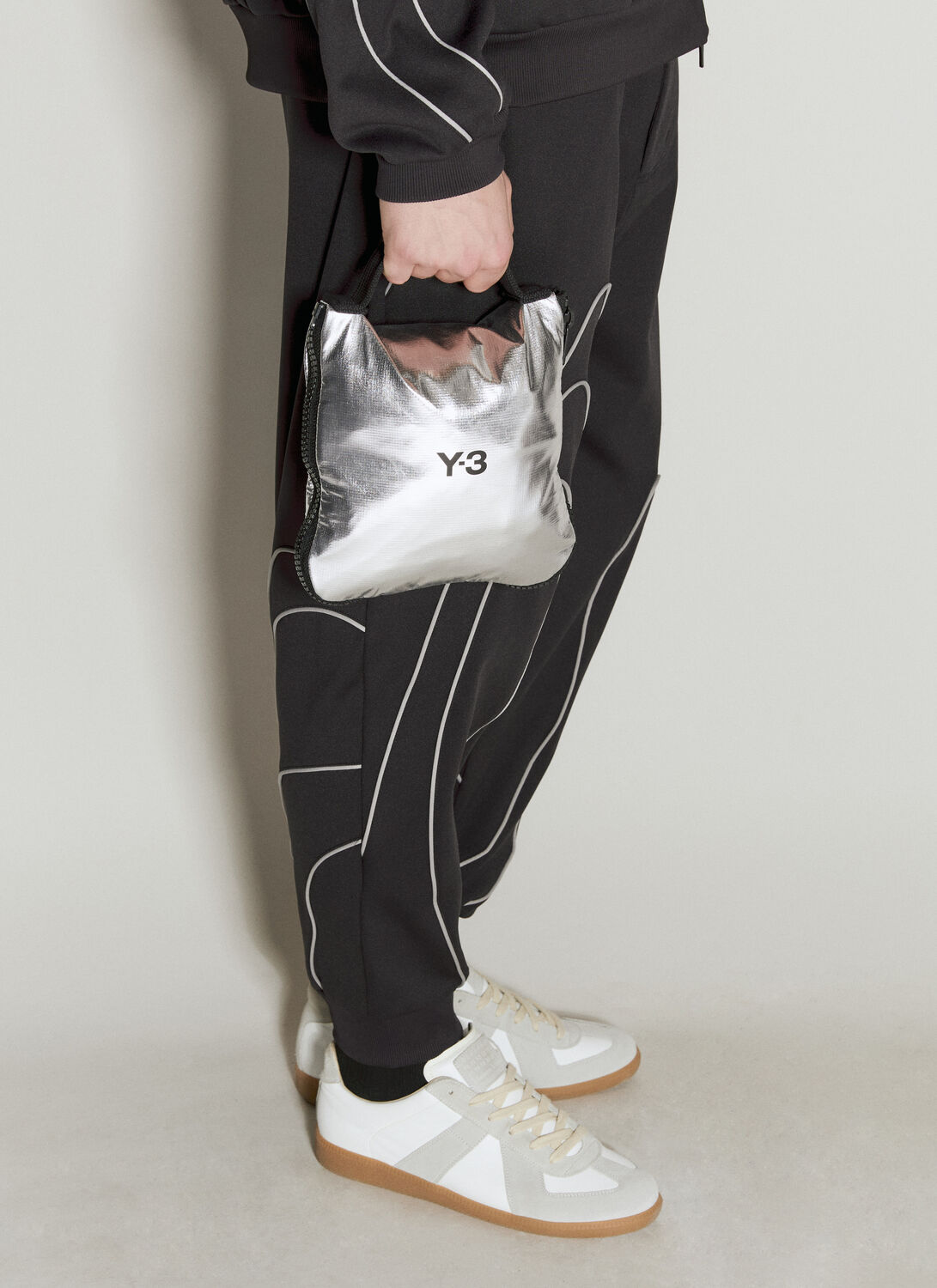 Shop Y-3 Beach Tote Bag In Silver