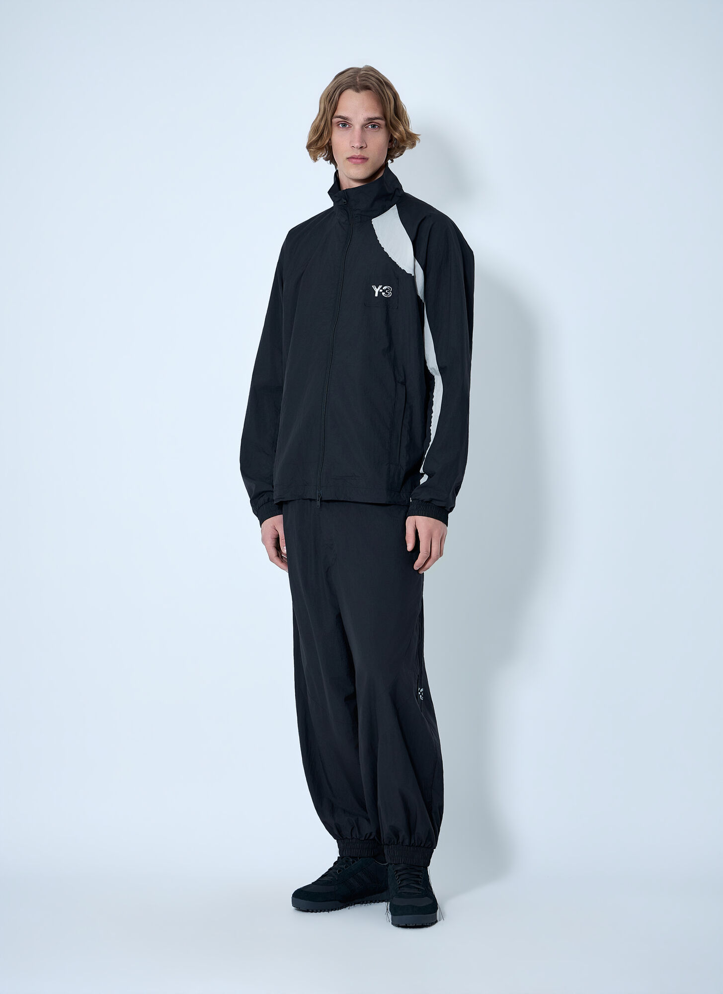  Y-3 Y-3 Raw Edge 3 Stripes Nylon Shell Jacket -  Jacken Black Xl 