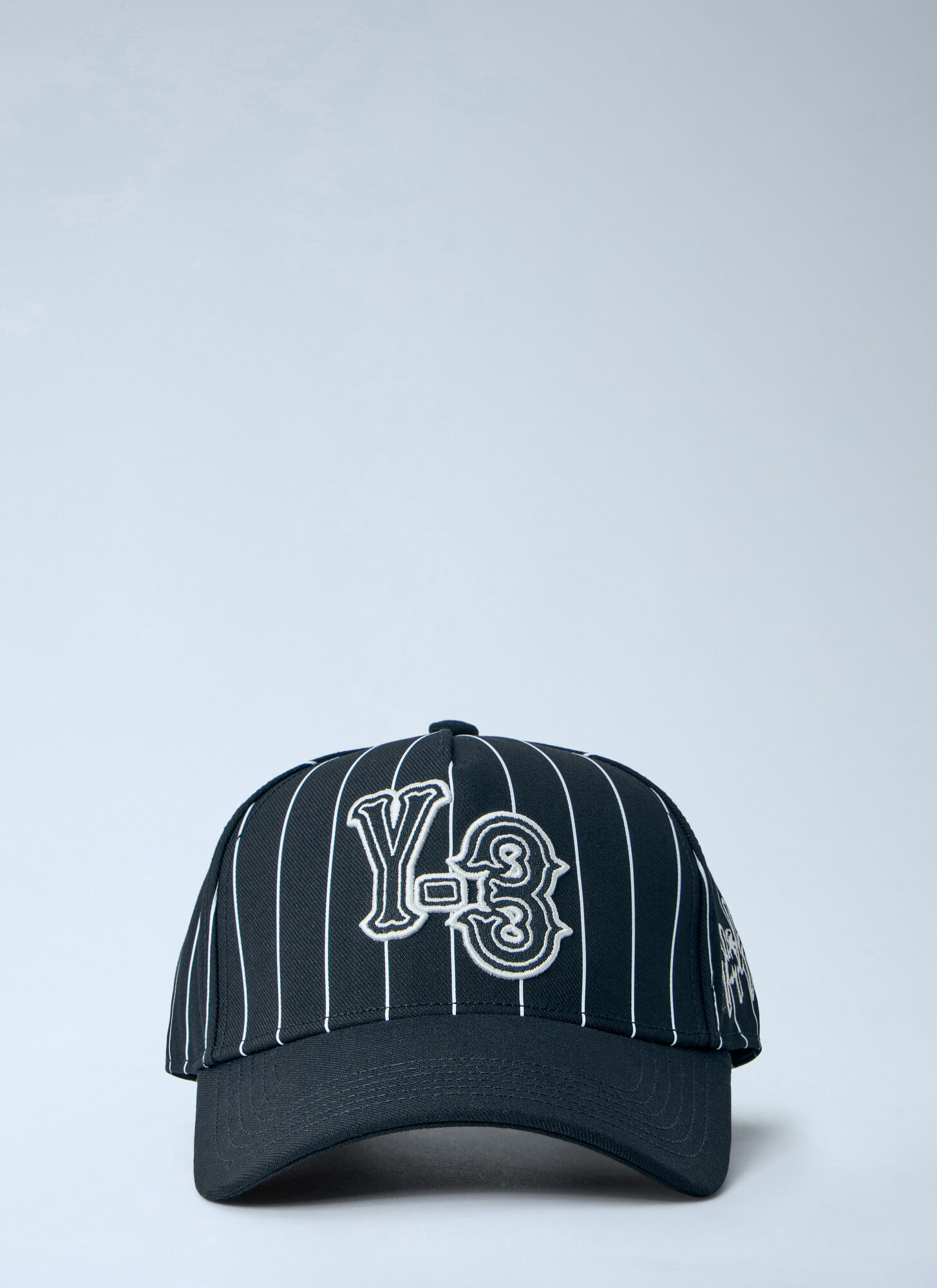 Y-3 Unisex Nero - Pinstripe Logo Baseball Cap, Size: S - Immagine 1