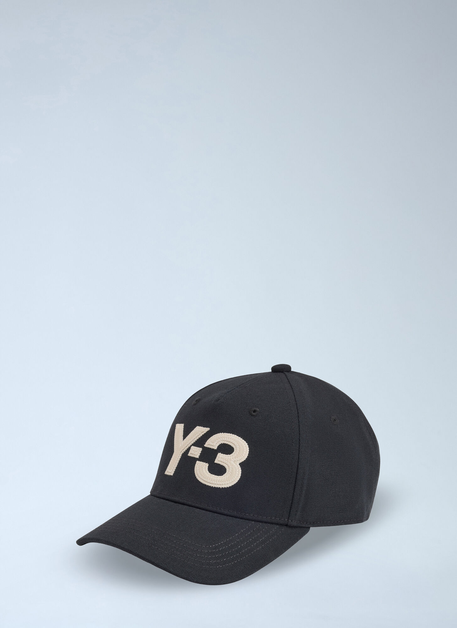 Y-3 Logo Baseball Cap Six Panel Curved Peak In Black