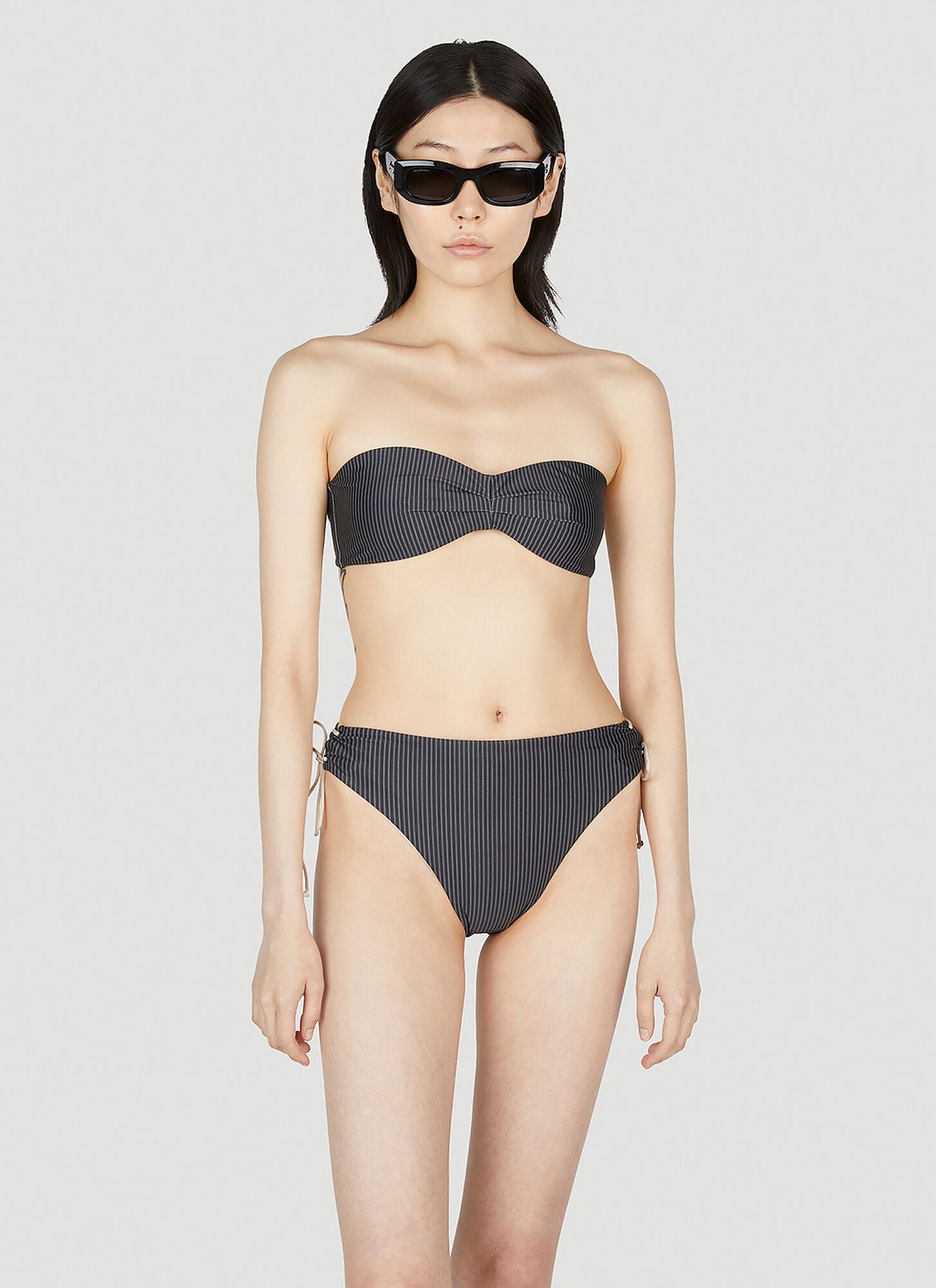  Ziah Ziah Hardi Bandeau Bikini Top - Frau Bademode Grey Uk - 14 