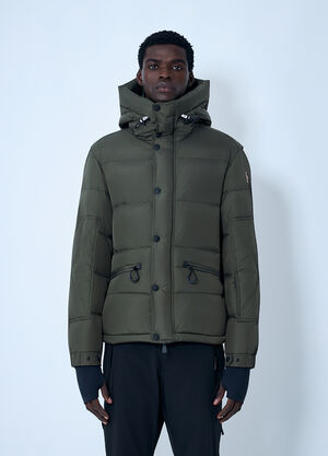 Moncler Grenoble Matte Short Down Jacket Green mog0162003