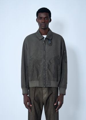 Massimo Osti Studio Garmet-Dyed Bomber Jacket Olive mso0162005