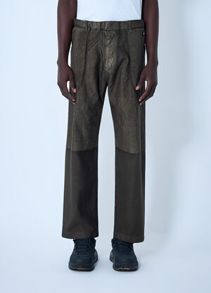 Massimo Osti Studio Garmet-Dyed Pants Olive mso0162008