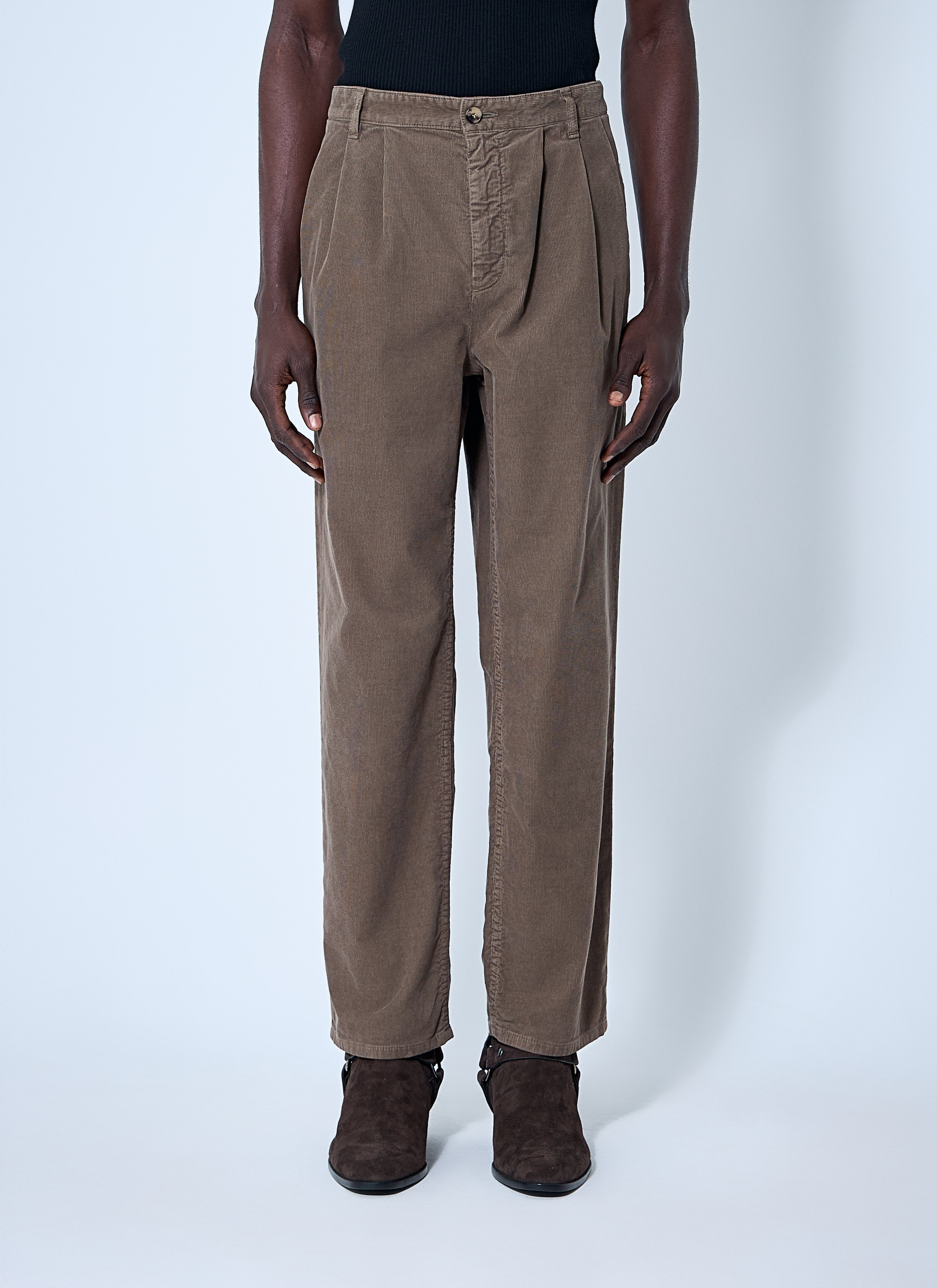 Saint Laurent Men's' Corduroy Pants in Beige | LN-CC®
