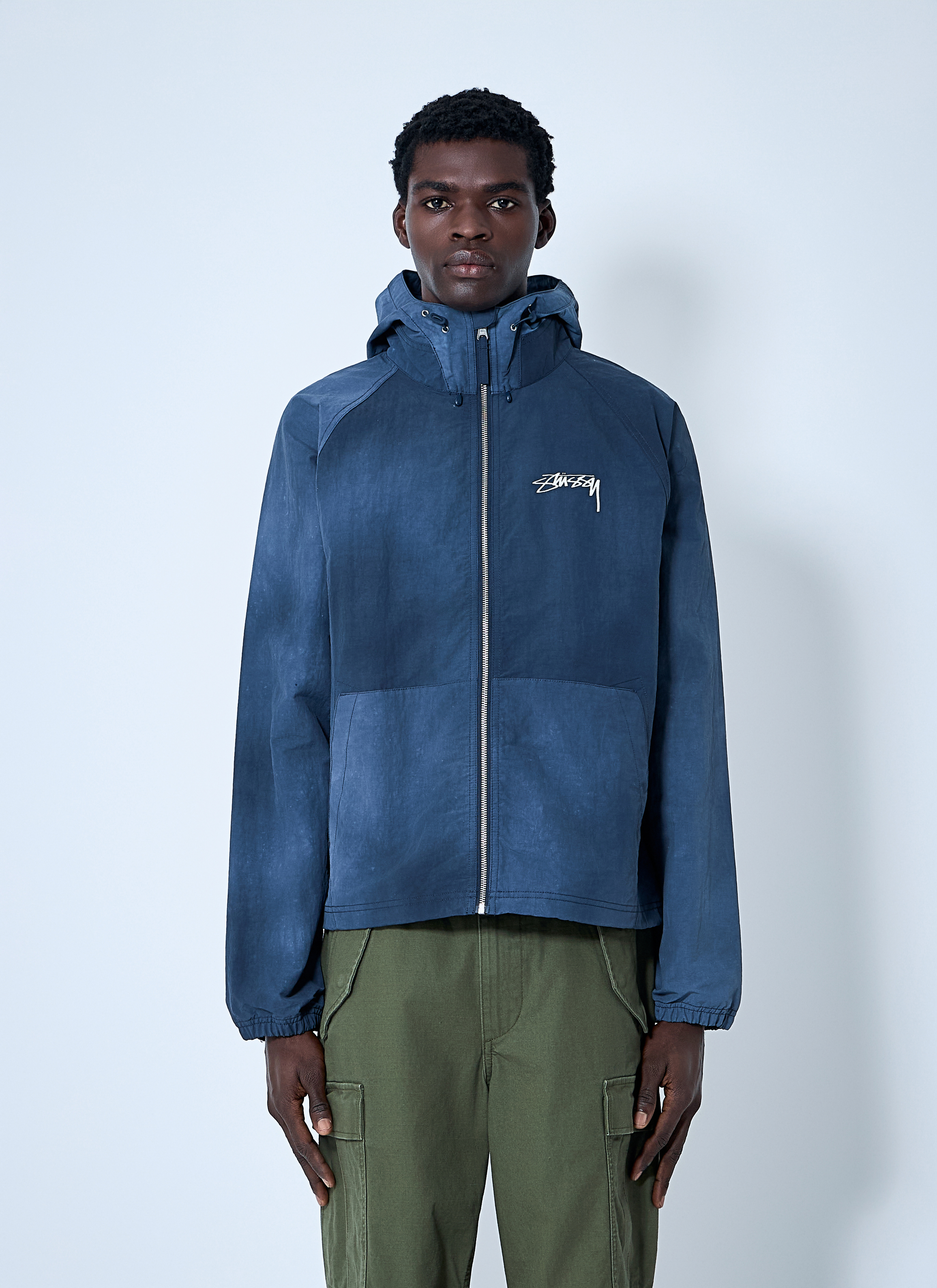 Stüssy Men's' Wave Dye Beach Shell Jacket in Blue | LN-CC®