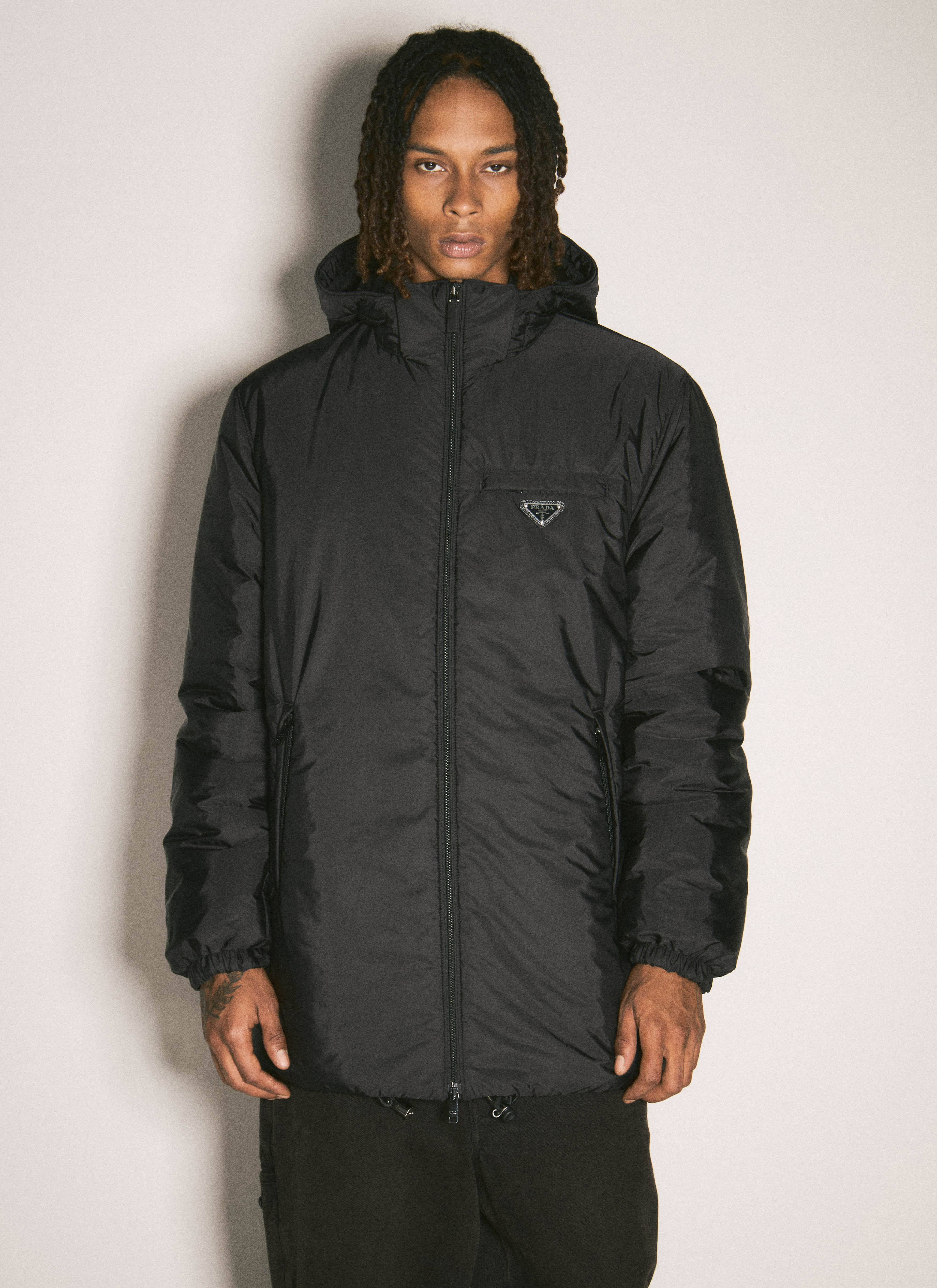 Prada Men's' Re-Nylon Down Jacket in Black | LN-CC®