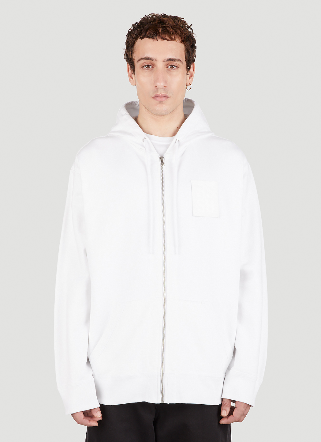Logo Patch Hooded Sweatshirt