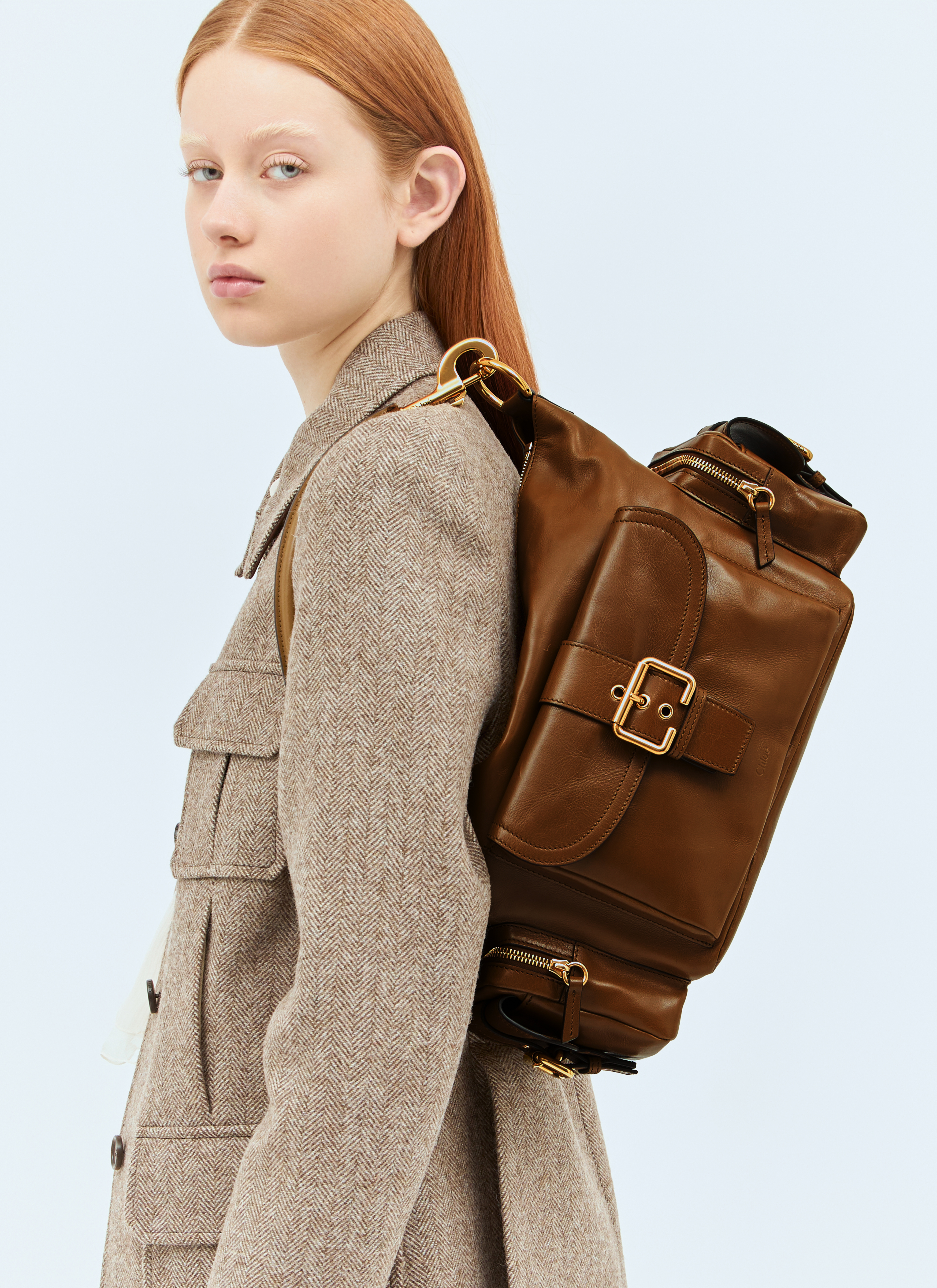 Chloé Women's' Camera Shoulder Bag in Khaki | LN-CC®