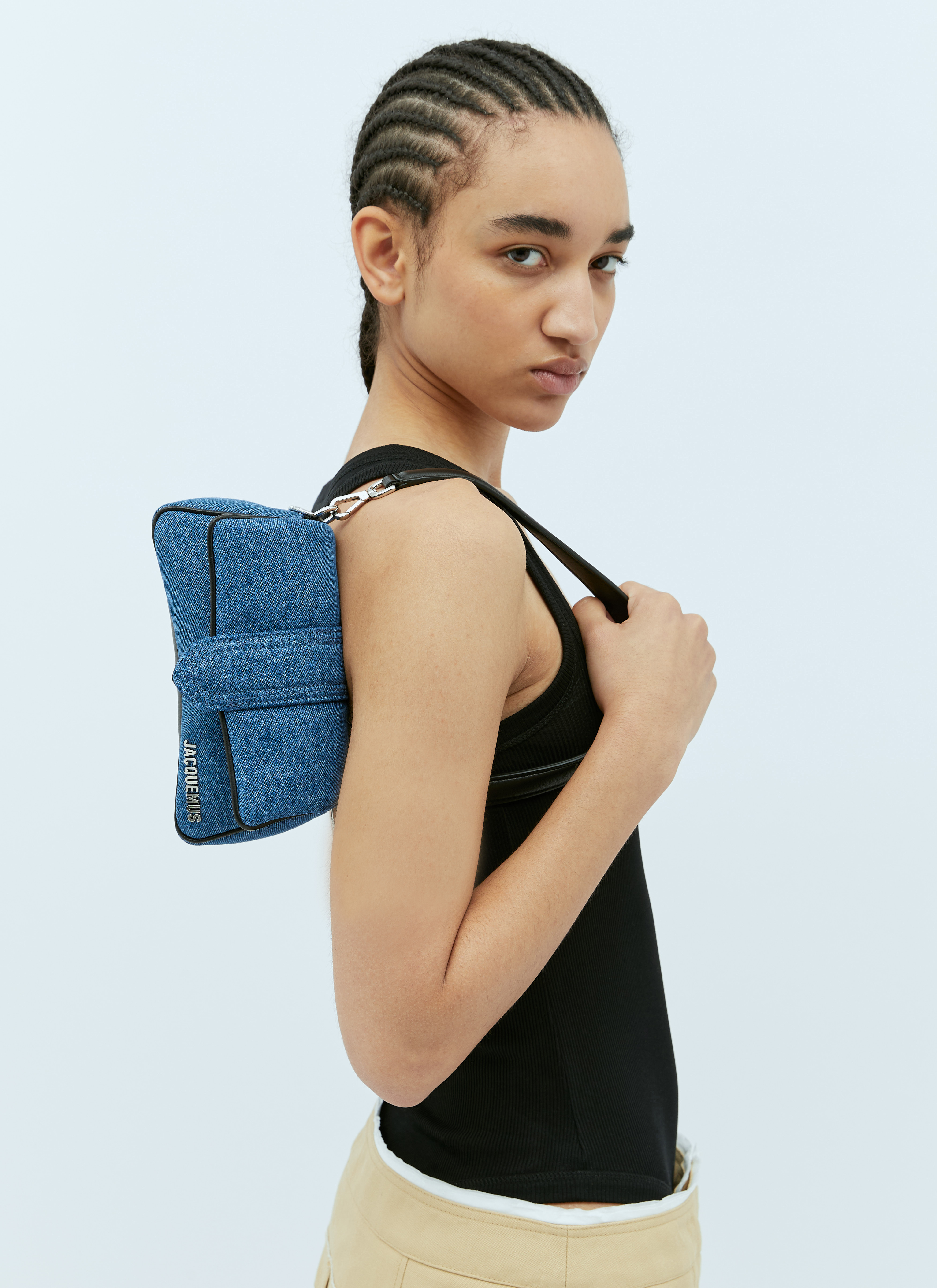 Jacquemus Women's' Le Petit Bambimou Shoulder Bag in Blue | LN-CC®