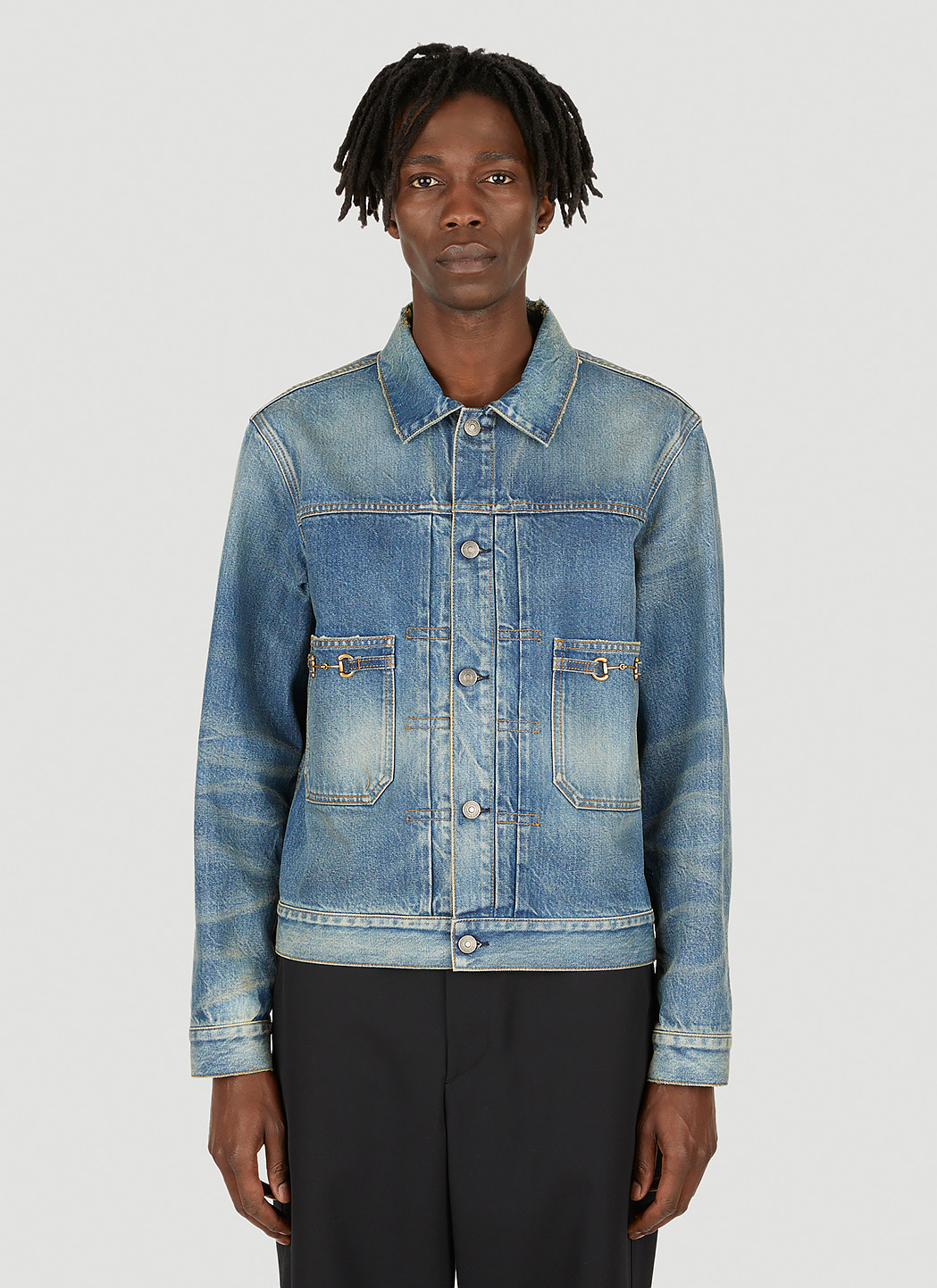 Horsebit Denim Jacket