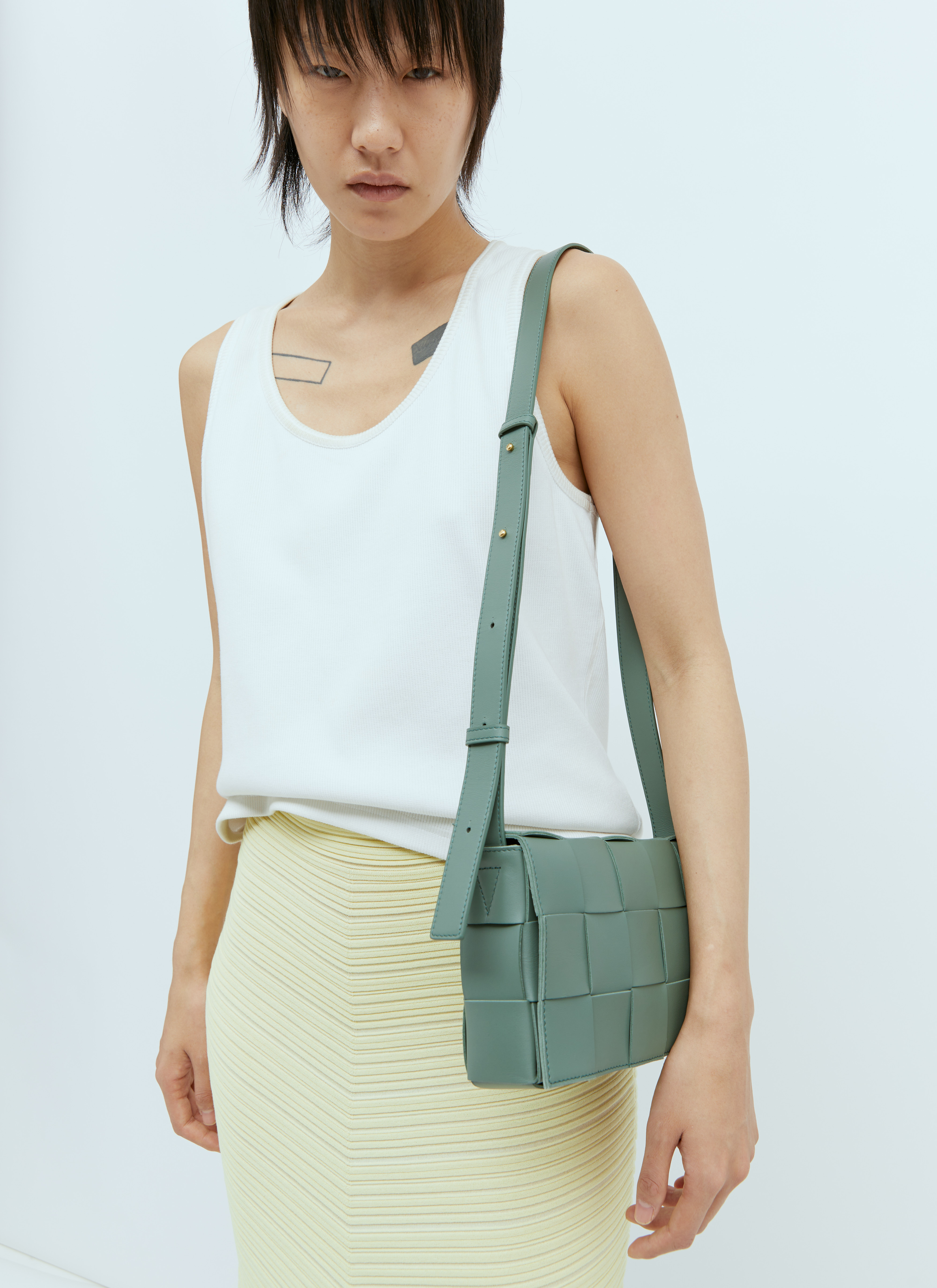 BOTTEGA VENETA Crossbody Bags Women | Cassette bag Green | BOTTEGA ...
