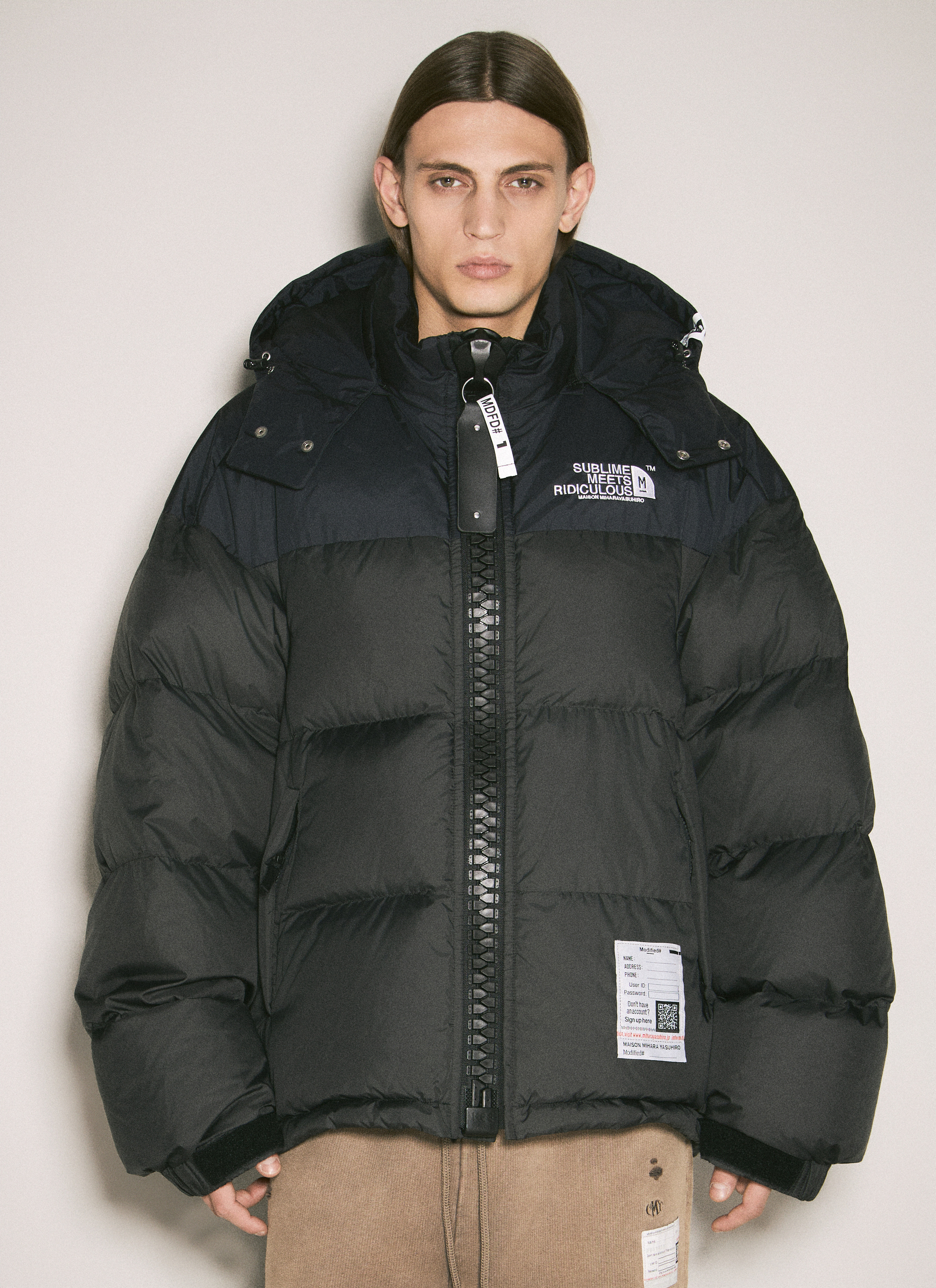 Maison Mihara Yasuhiro Men's' Super Big Down Jacket in Black | LN-CC®