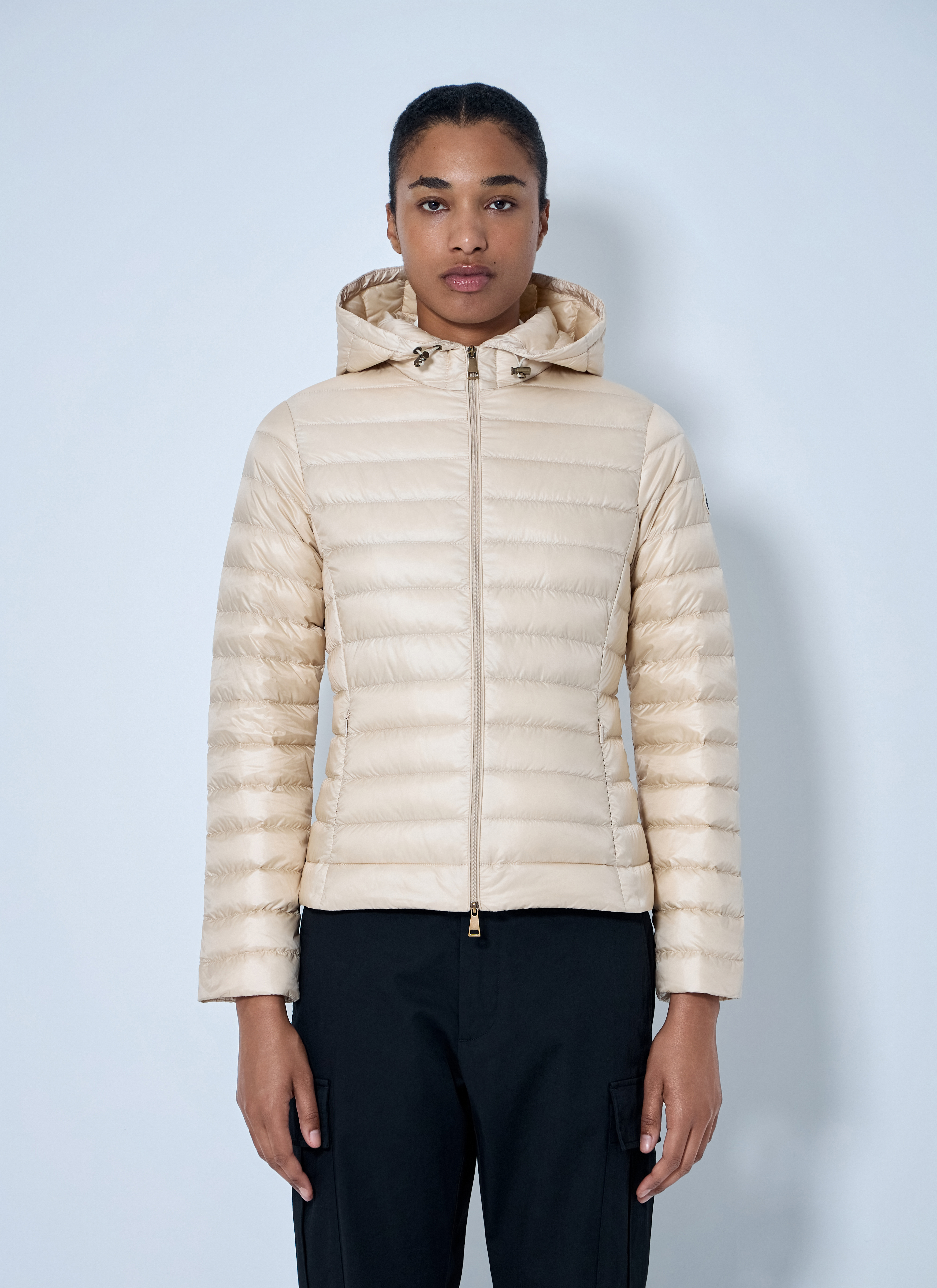 Moncler Women's Beige Igelhood Short Down Jacket - Woman Jackets 00