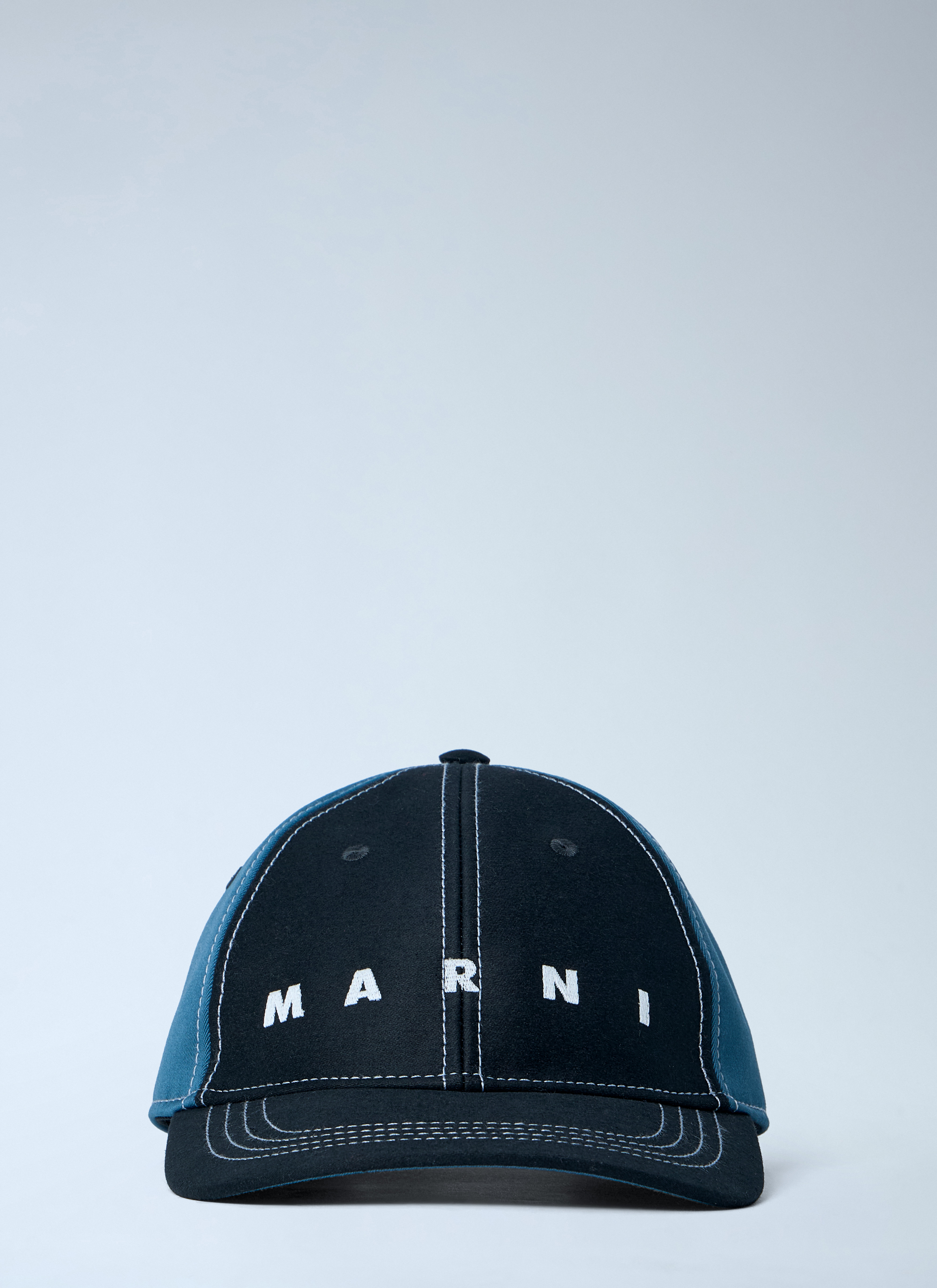 Marni Logo Motif Baseball Cap - Man Hats Blue M