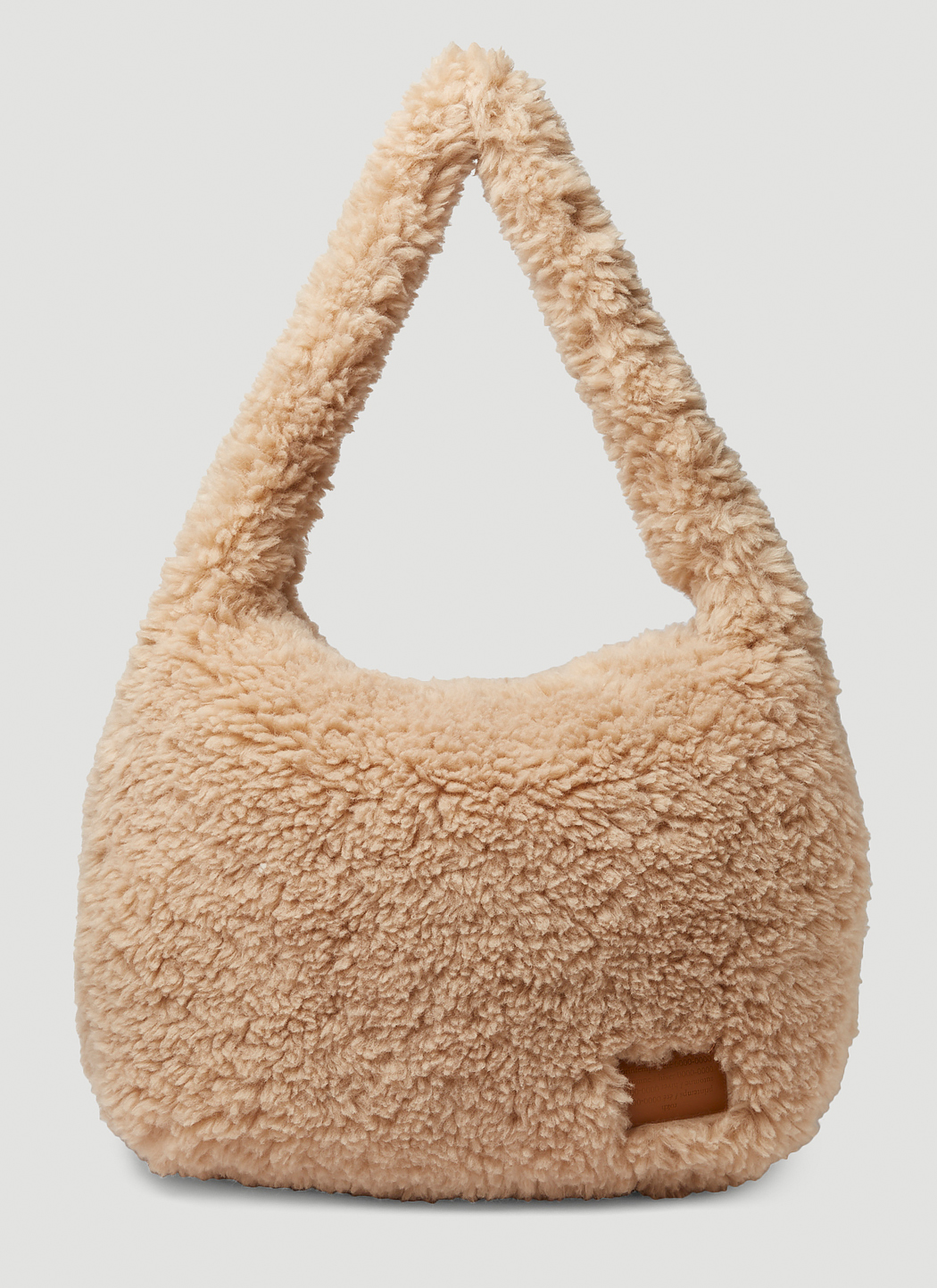 Cross Faux Fur Shoulder Bag