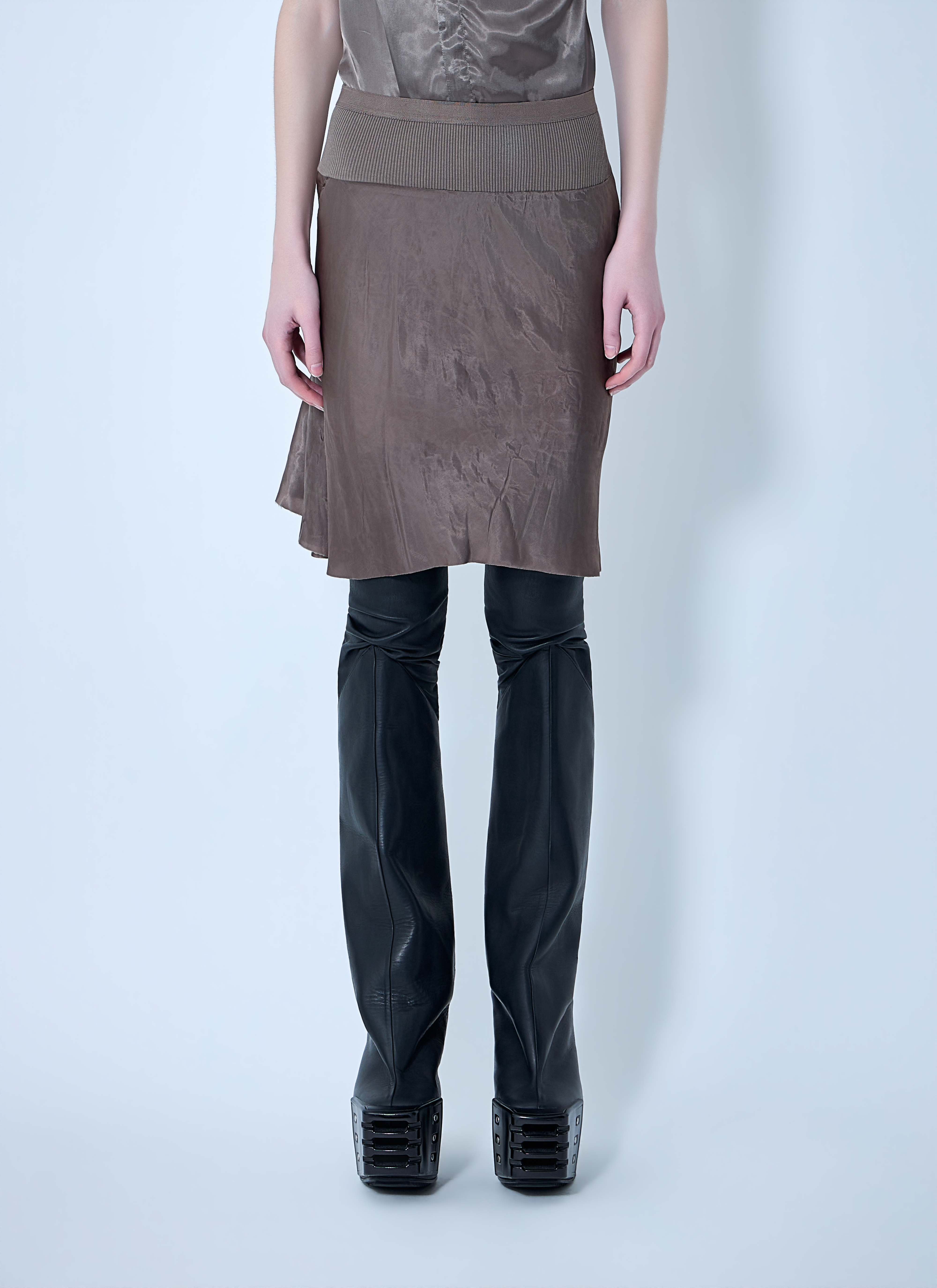 Rick Owens Women's Grey A Line Bias Skirt - Woman Skirts It - 40
