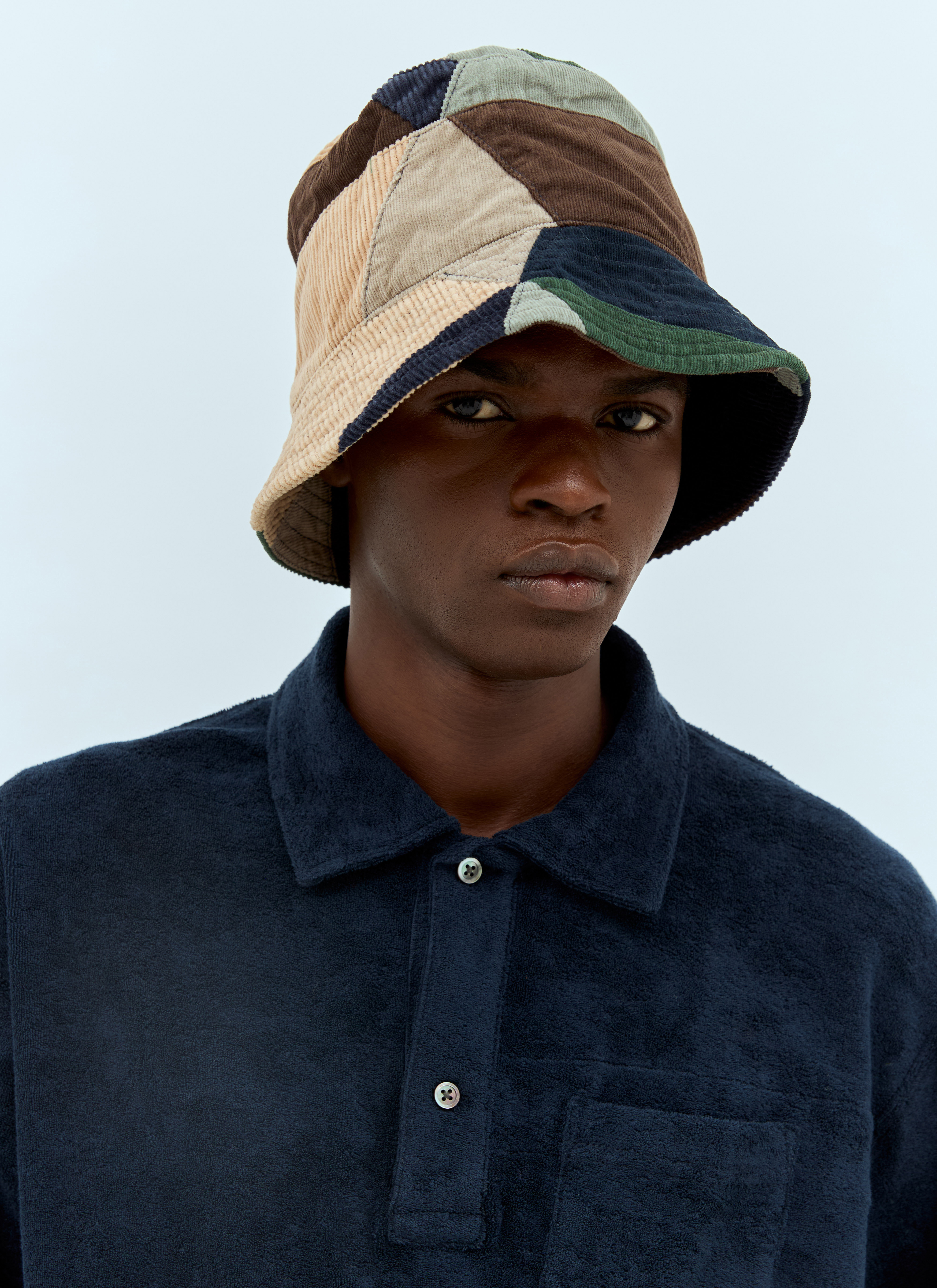 Engineered Garments Men's' Patchwork Bucket Hat in Brown | LN-CC®