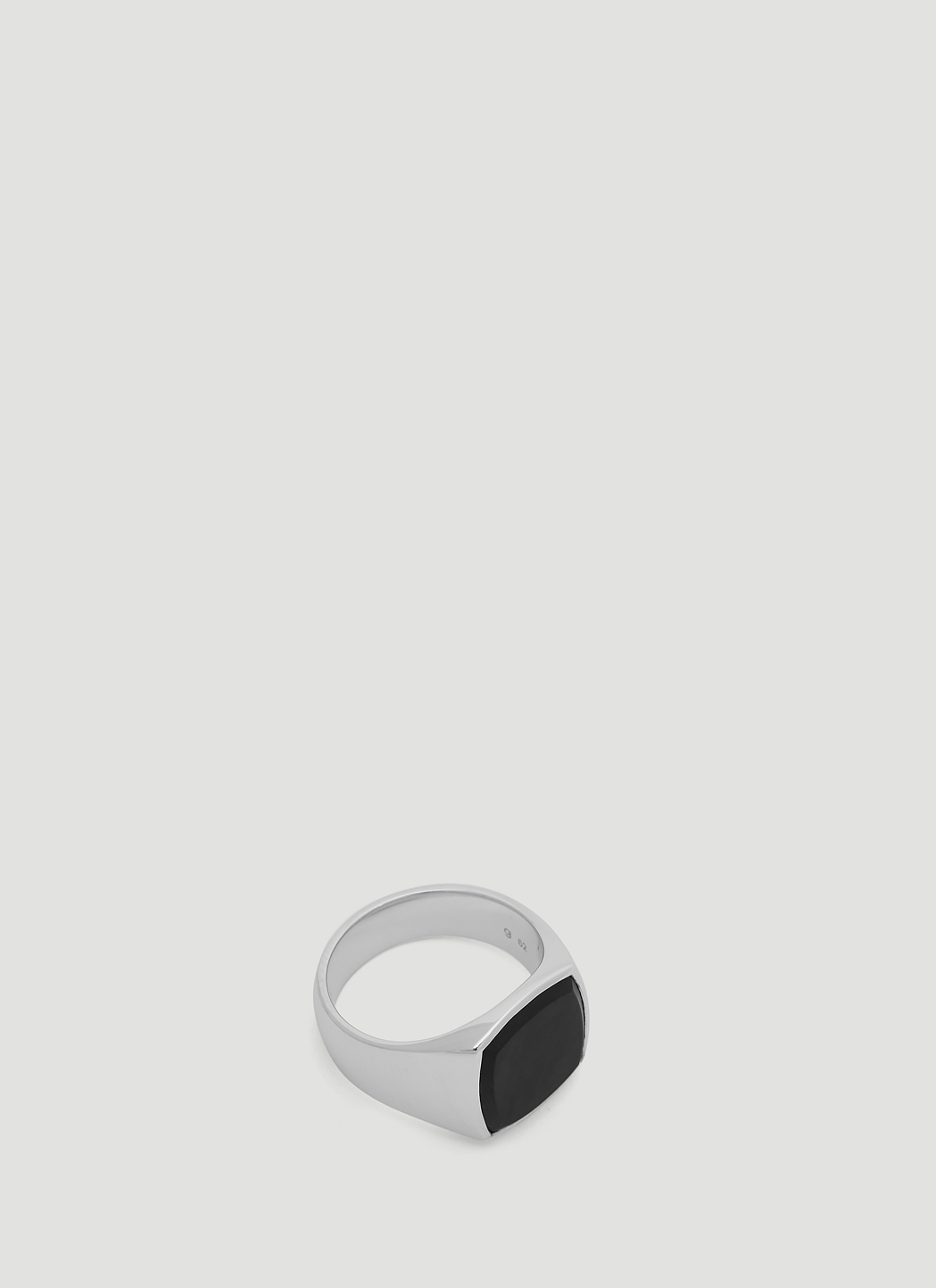 Cushion Black Onyx Signet Ring