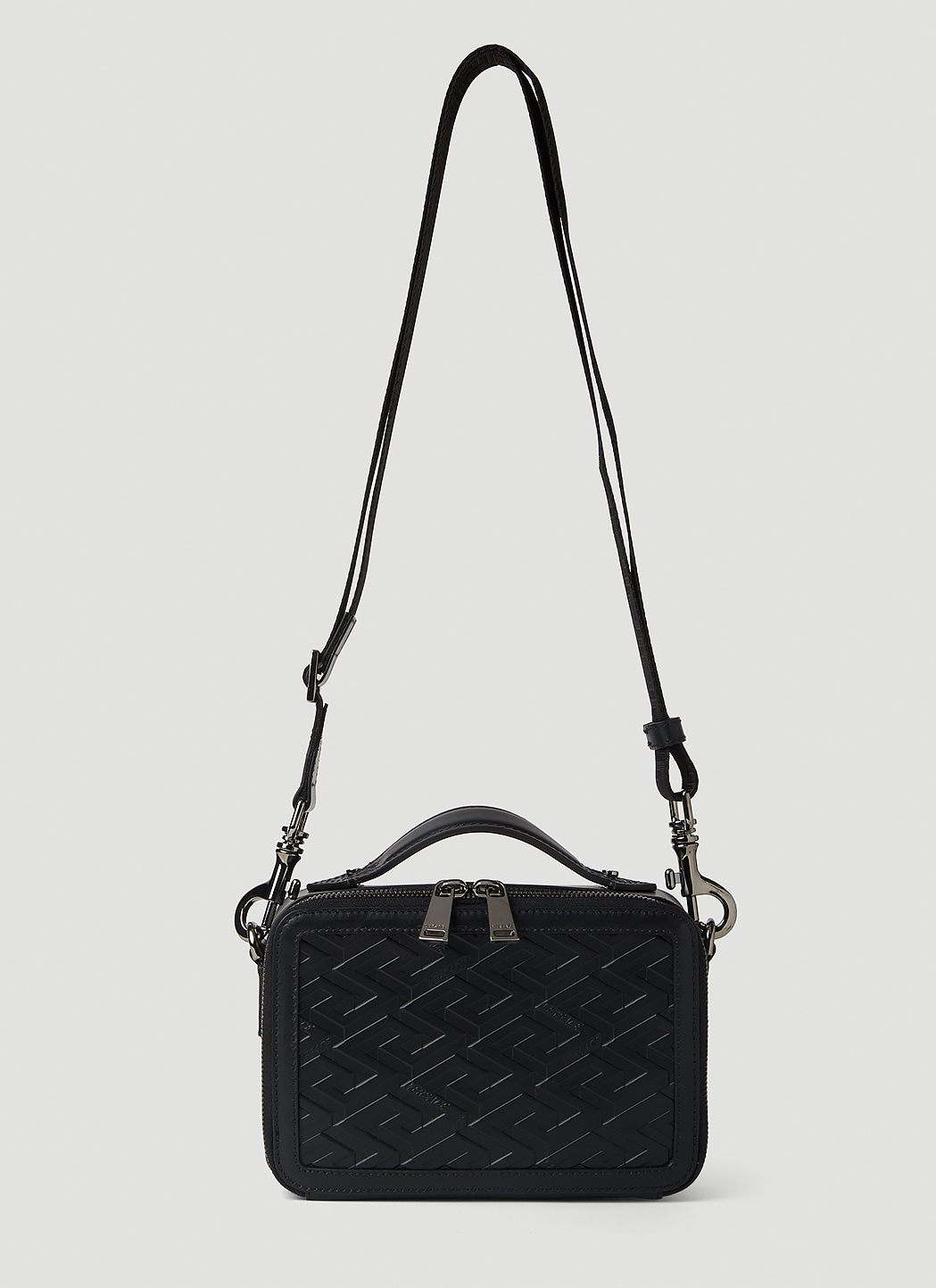 Greca Mini Messenger Crossbody Bag