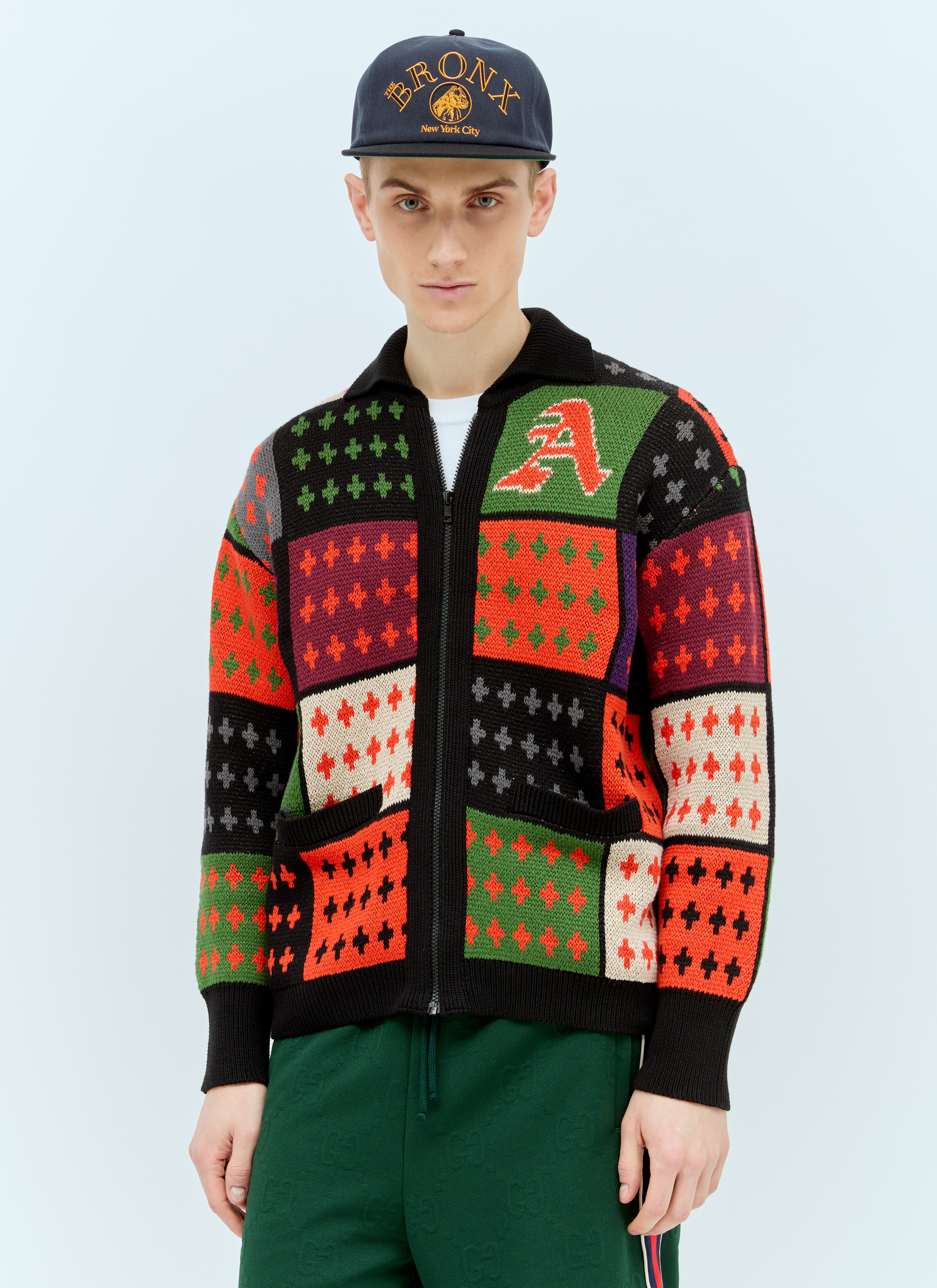 Awake NY Stadium Zip Cardigan en Multicolour pour homme | LN-CC® Awake NY Stadium Zip Cardigan en Multicolour pour homme | LN-CC®