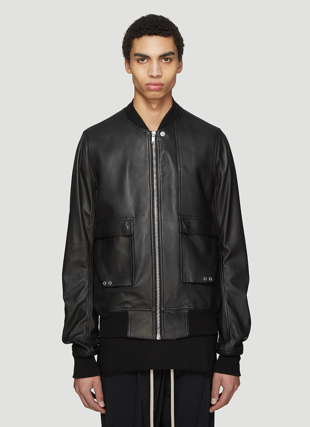 Leather Bomber Jacket