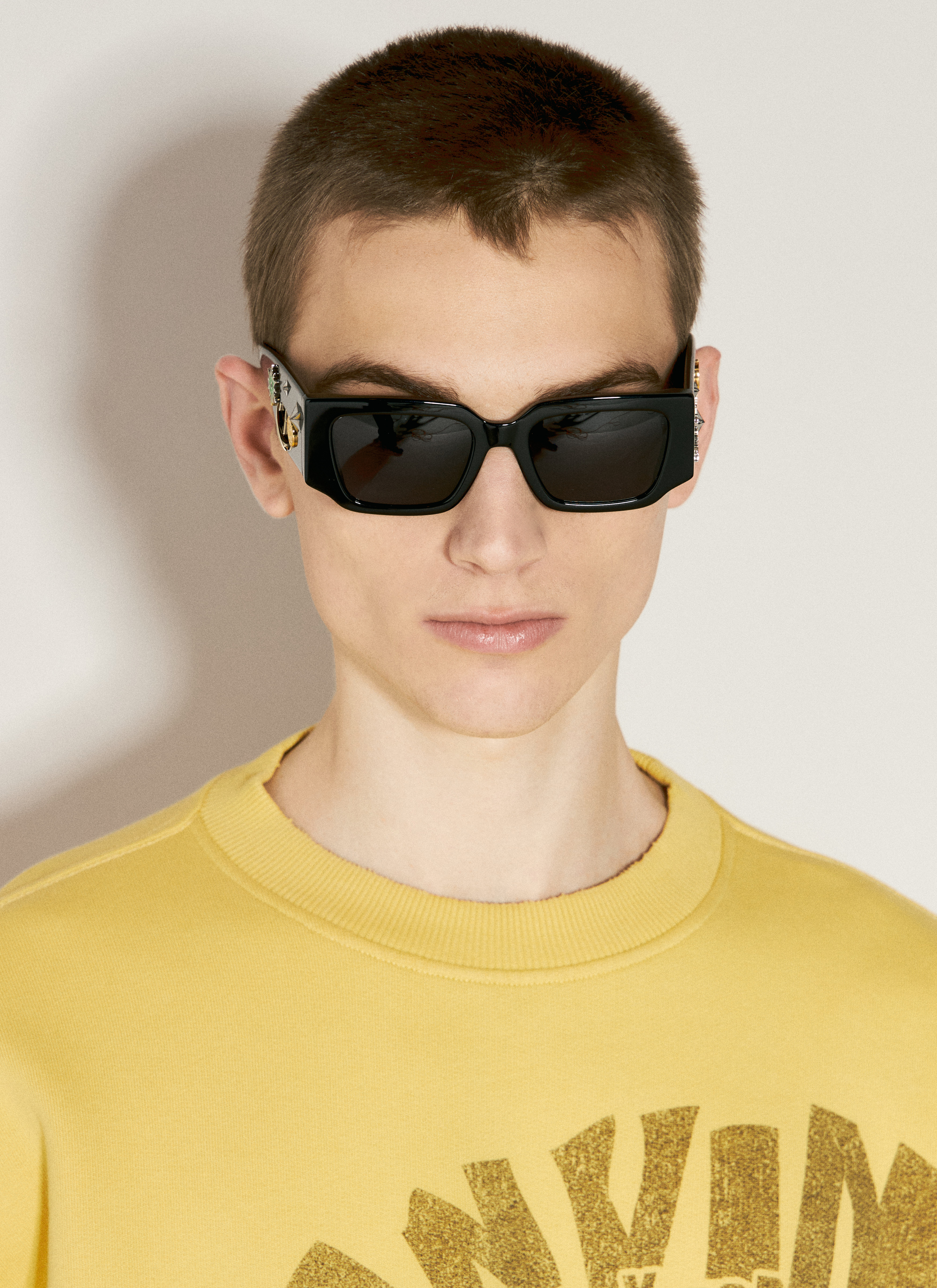 ランエル Lanvin x Future Men's' Pins Sunglasses in Black | LN-CC®