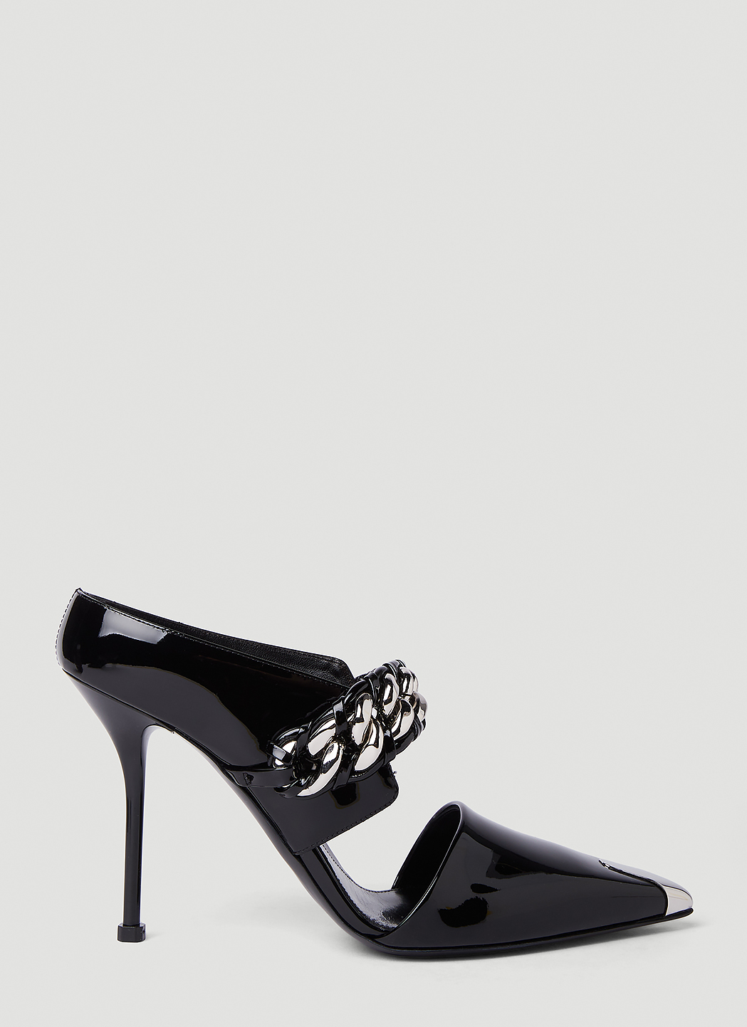 Punk Chain High Heel Mules