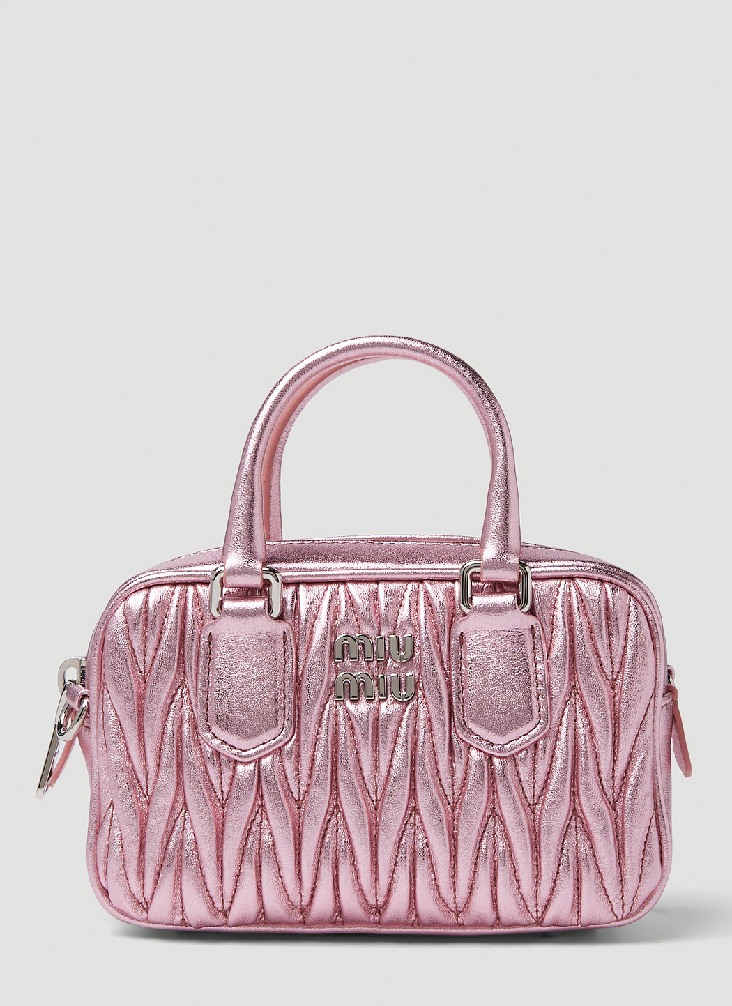 Matelassé Metallic Mini Handbag