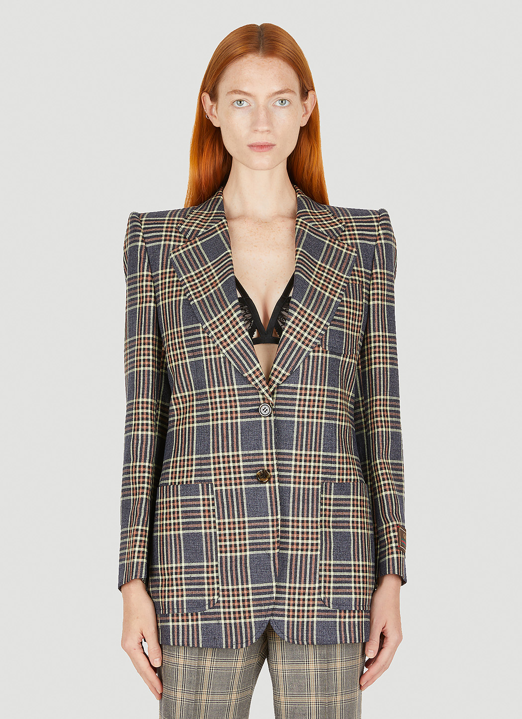 Love Parade Check Blazer