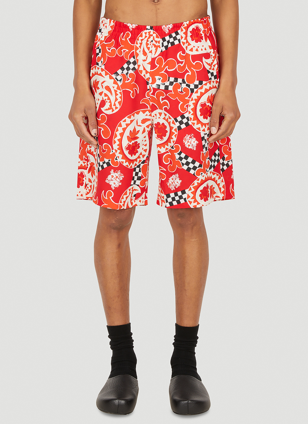 Crossed Paisley Summer Shorts
