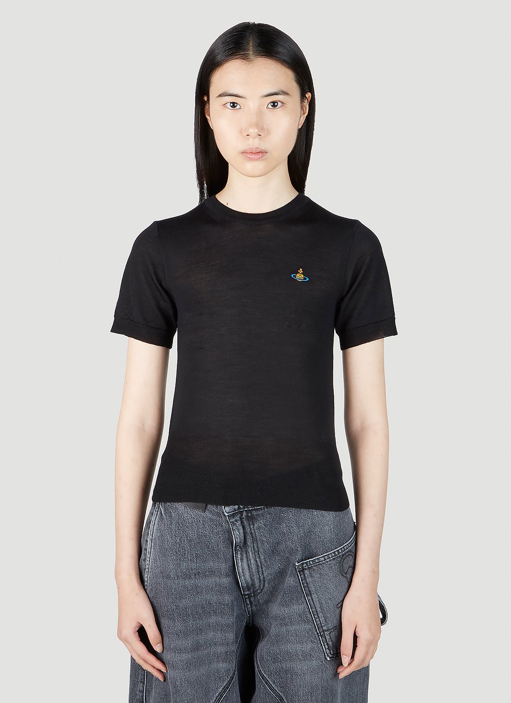 【関税&送料込】Vivienne Westwood Bea Shirt Vivienne Westwood Bea T-shirt | Black | FARFETCH