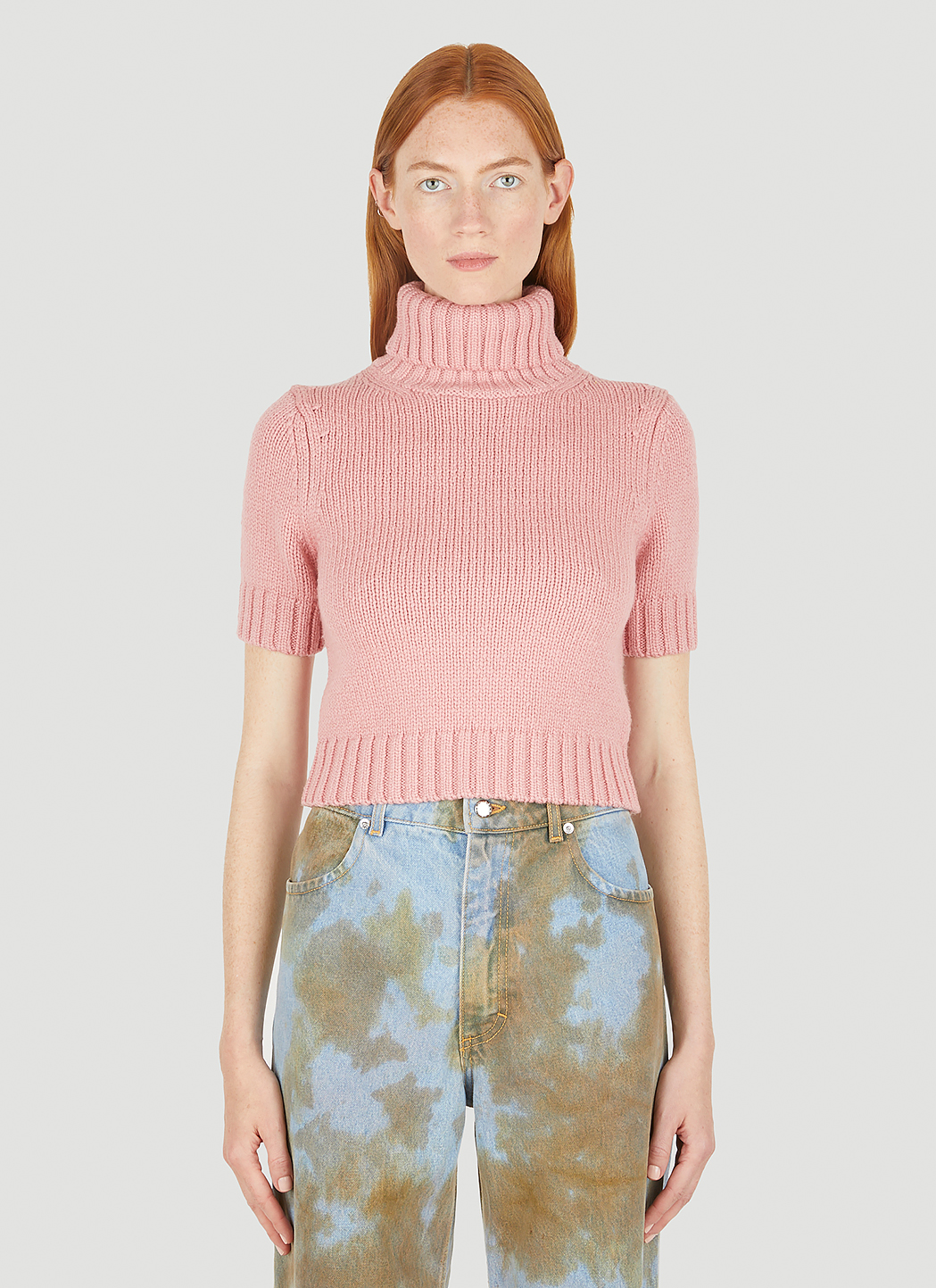 Roll Neck Knit Top