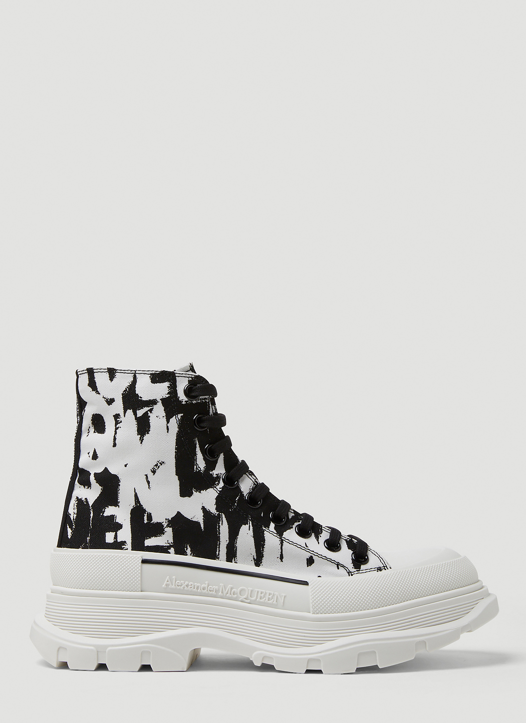 Graffiti Print Tread Slick Boots