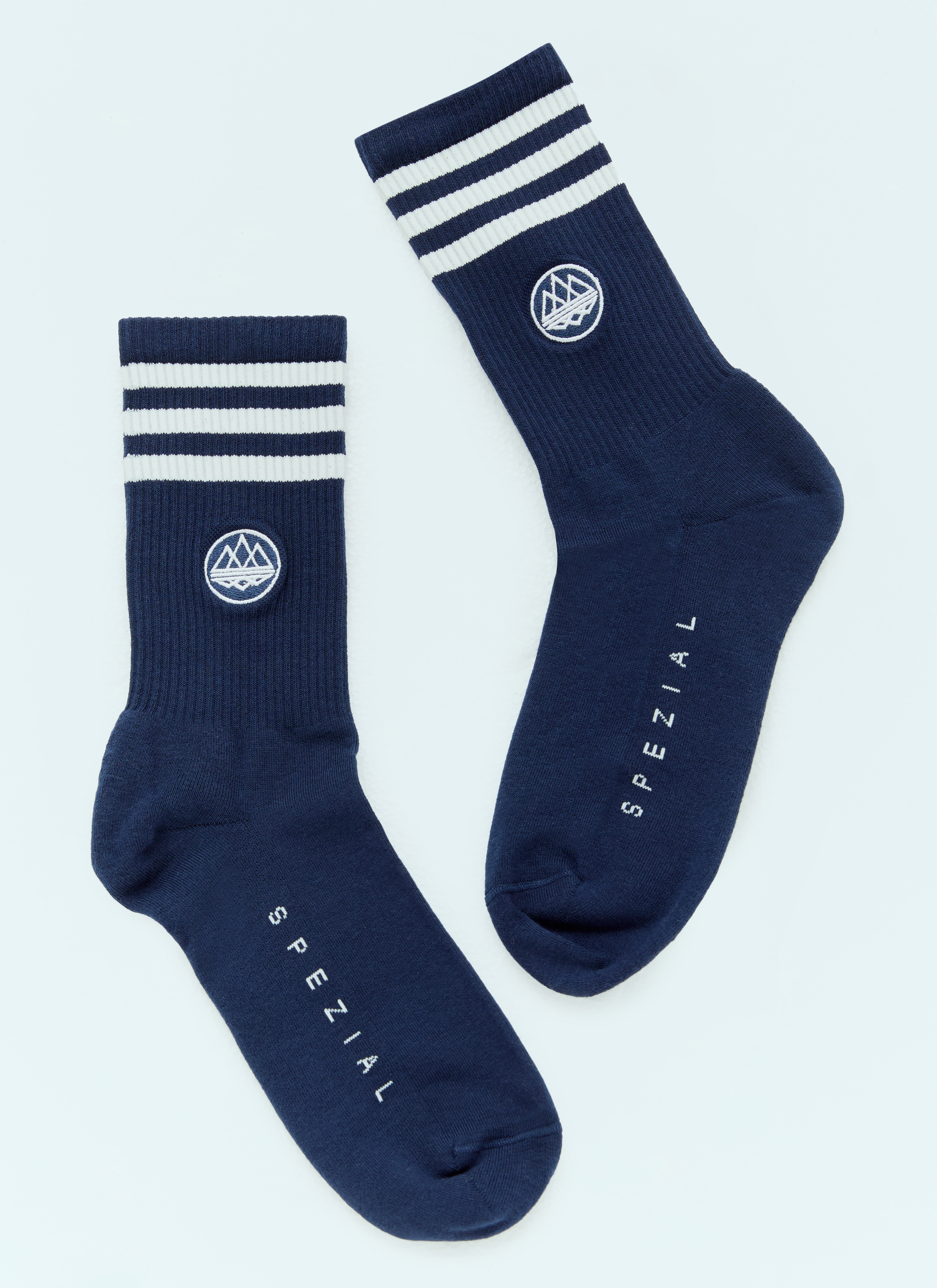 adidas Originals by SPZL Men's' Set Of Two Trefoil Socks in Navy