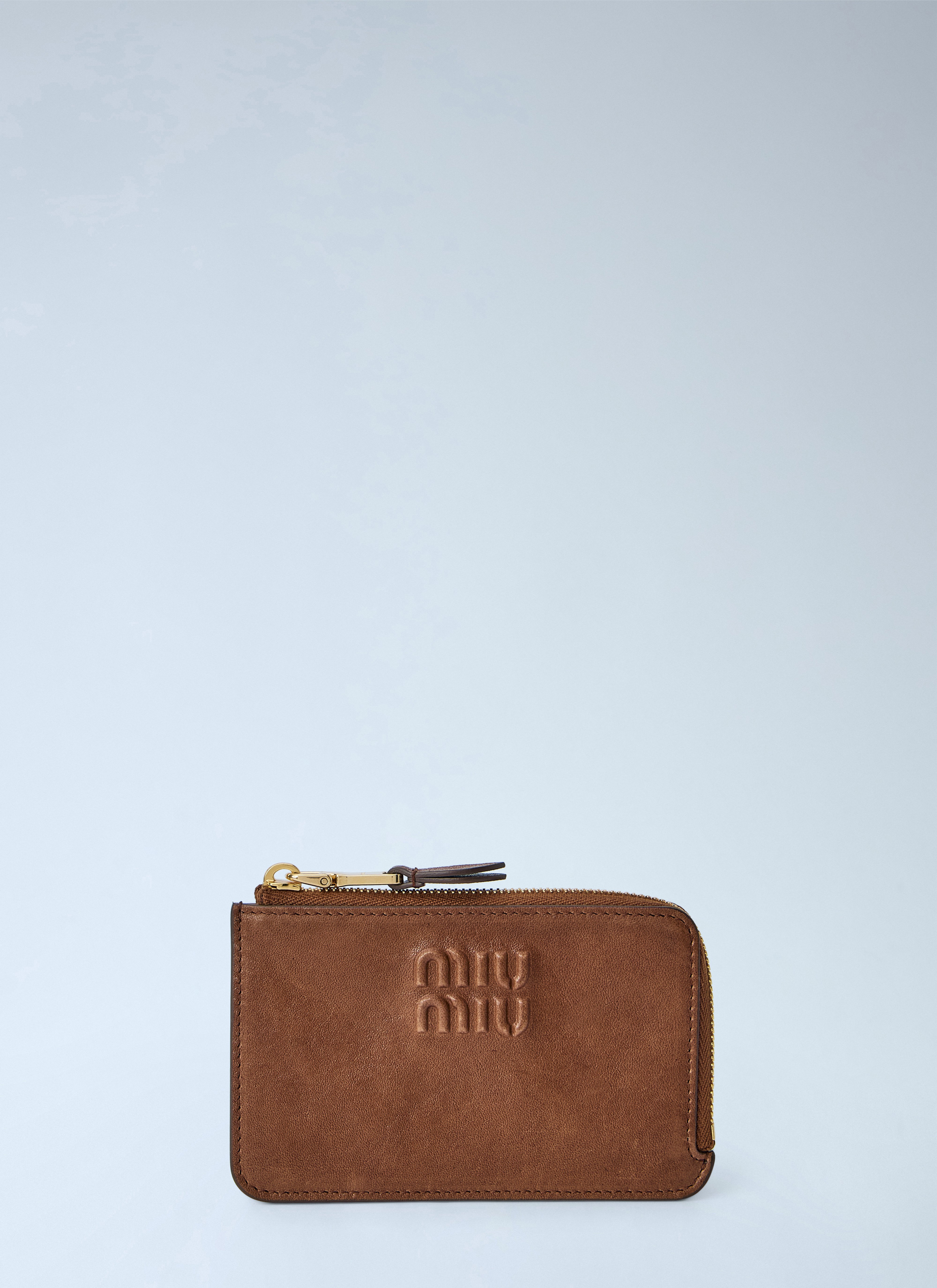 Miu Miu Miu Miu Oak Nappa Leather Envelope Card Holder