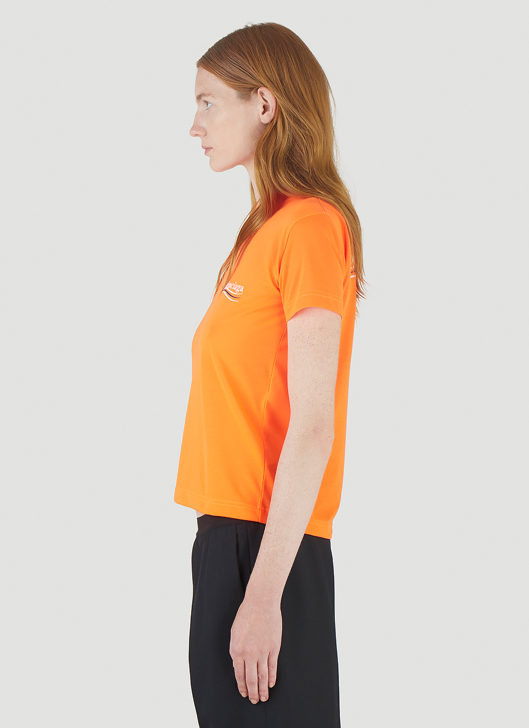 balenciaga orange shirt
