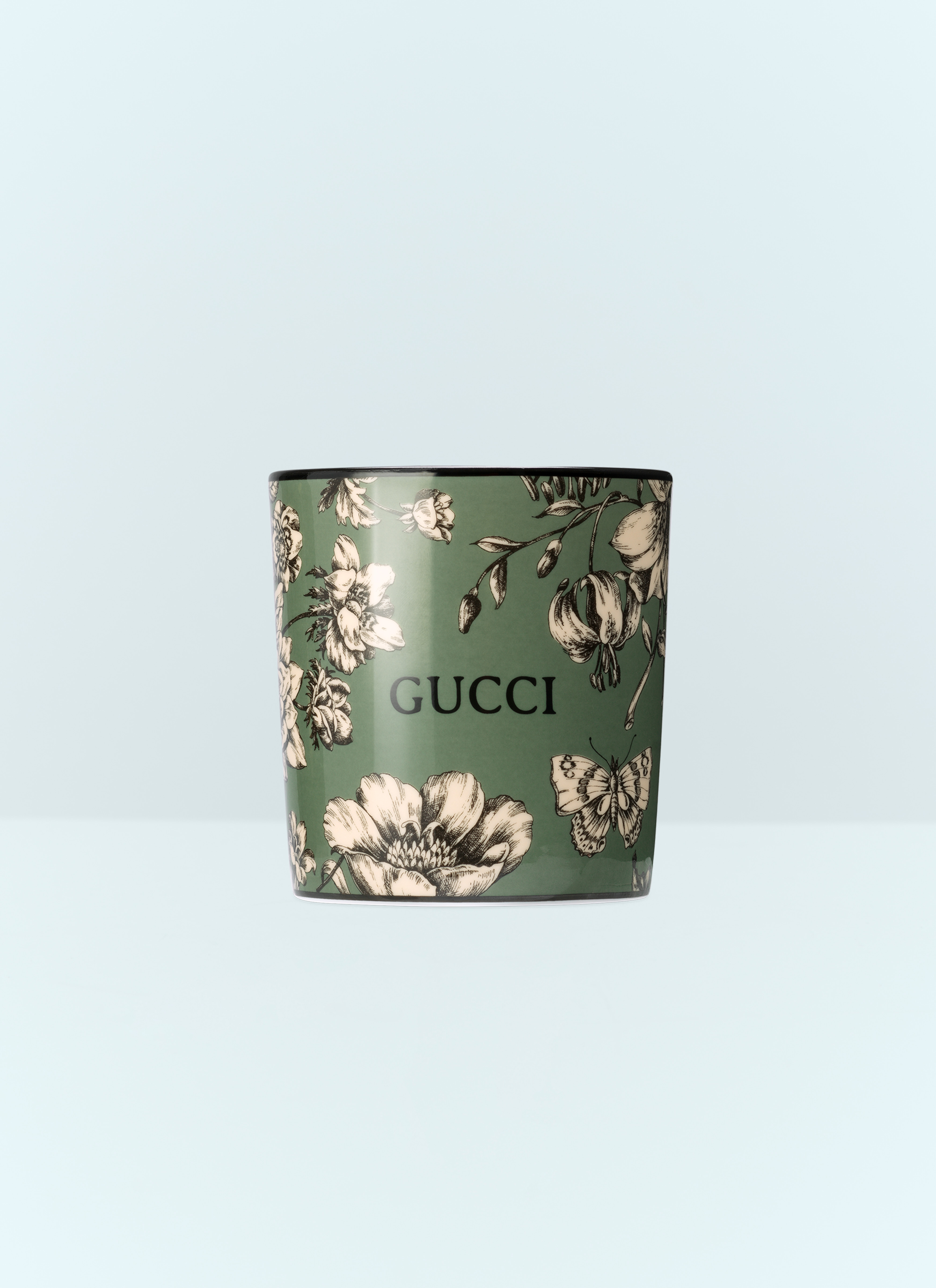 GUCCI 香り付きキャンドル 花柄デザイン(リチャードジノリ) Gucci Flora Sketch Candle in Green | LN-CC®