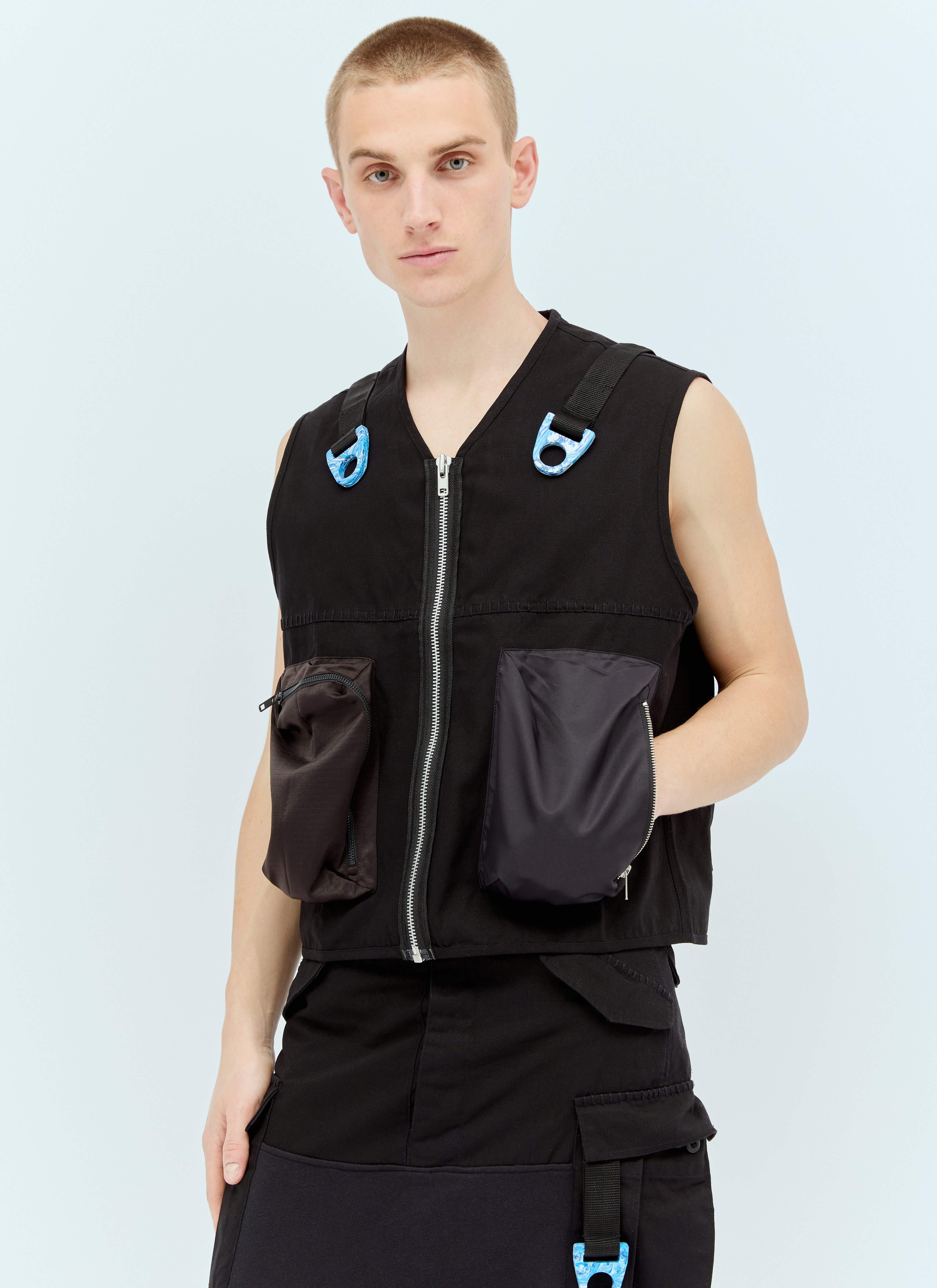 Space Available Women's' Utility Recycled Vest in Black | LN-CC®