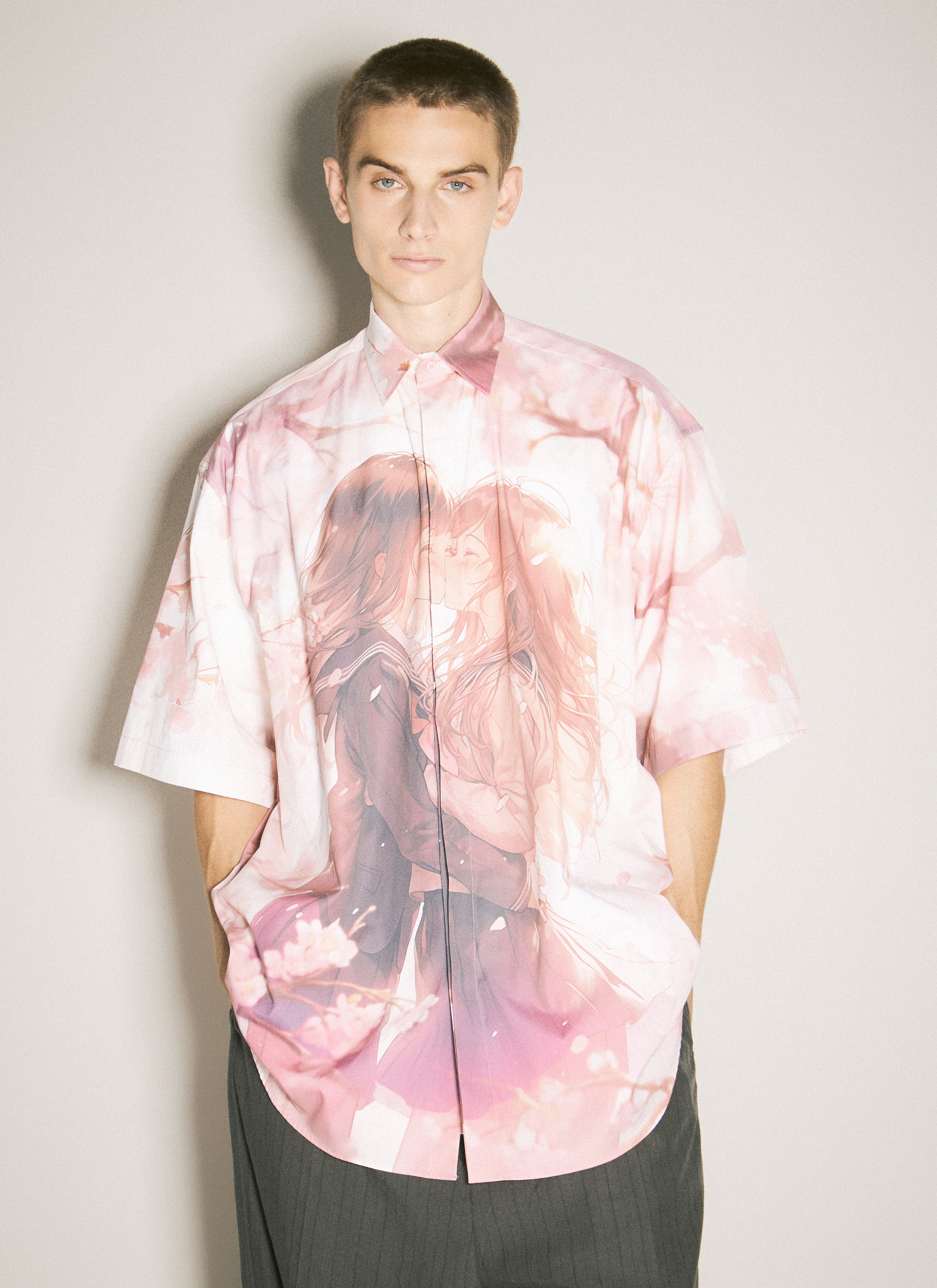 Vetements Men's' Anime Short-Sleeve Shirt in Pink | LN-CC®