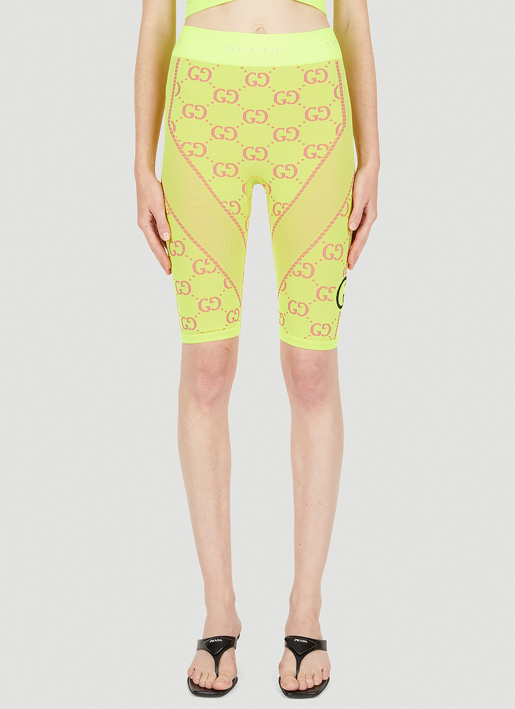 Logo Jacquard Biker Shorts