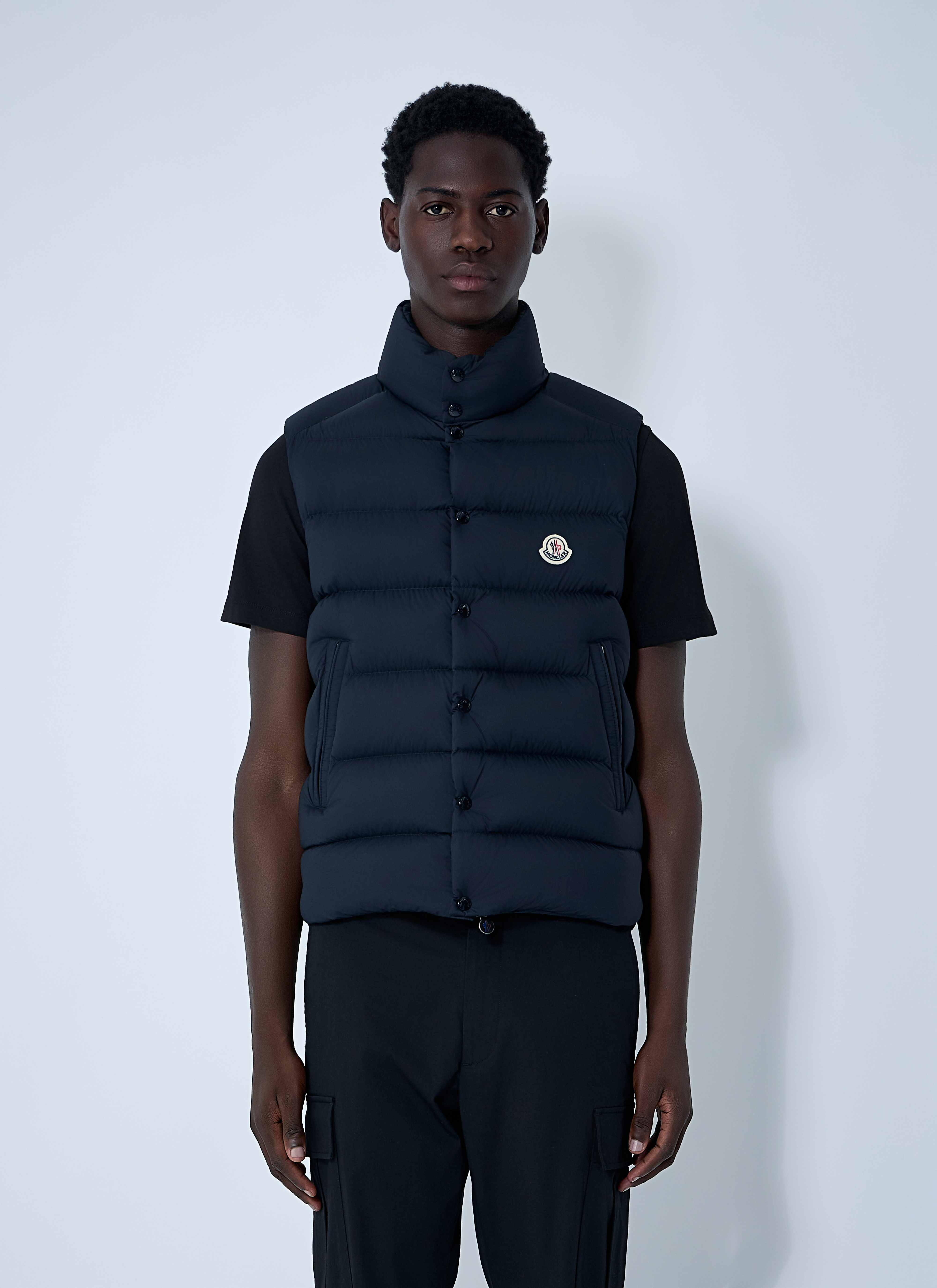 Moncler Men's Navy Tibb Vest - Man Jackets 2