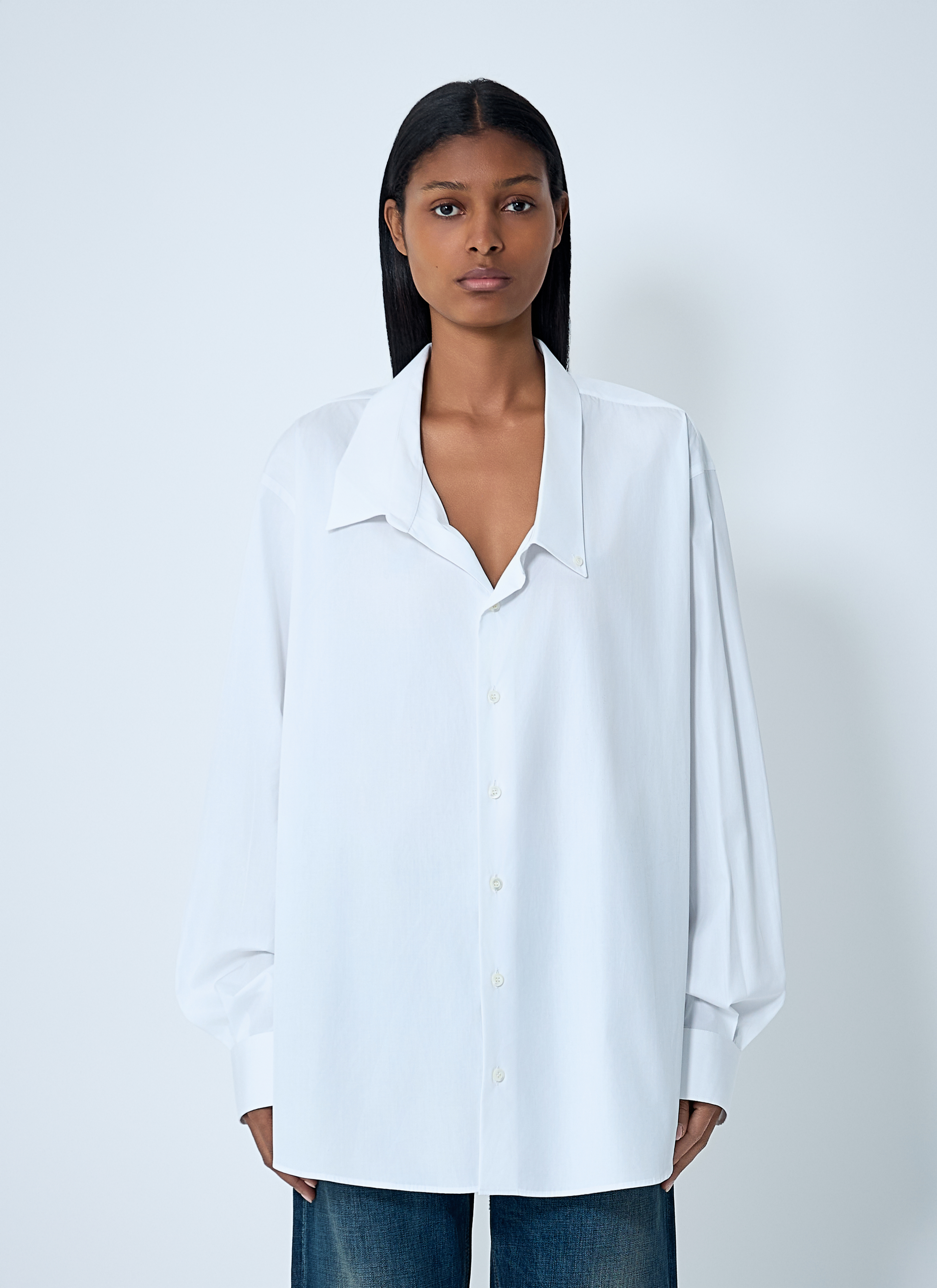 Prada Women's' Poplin Shirt in White | LN-CC®