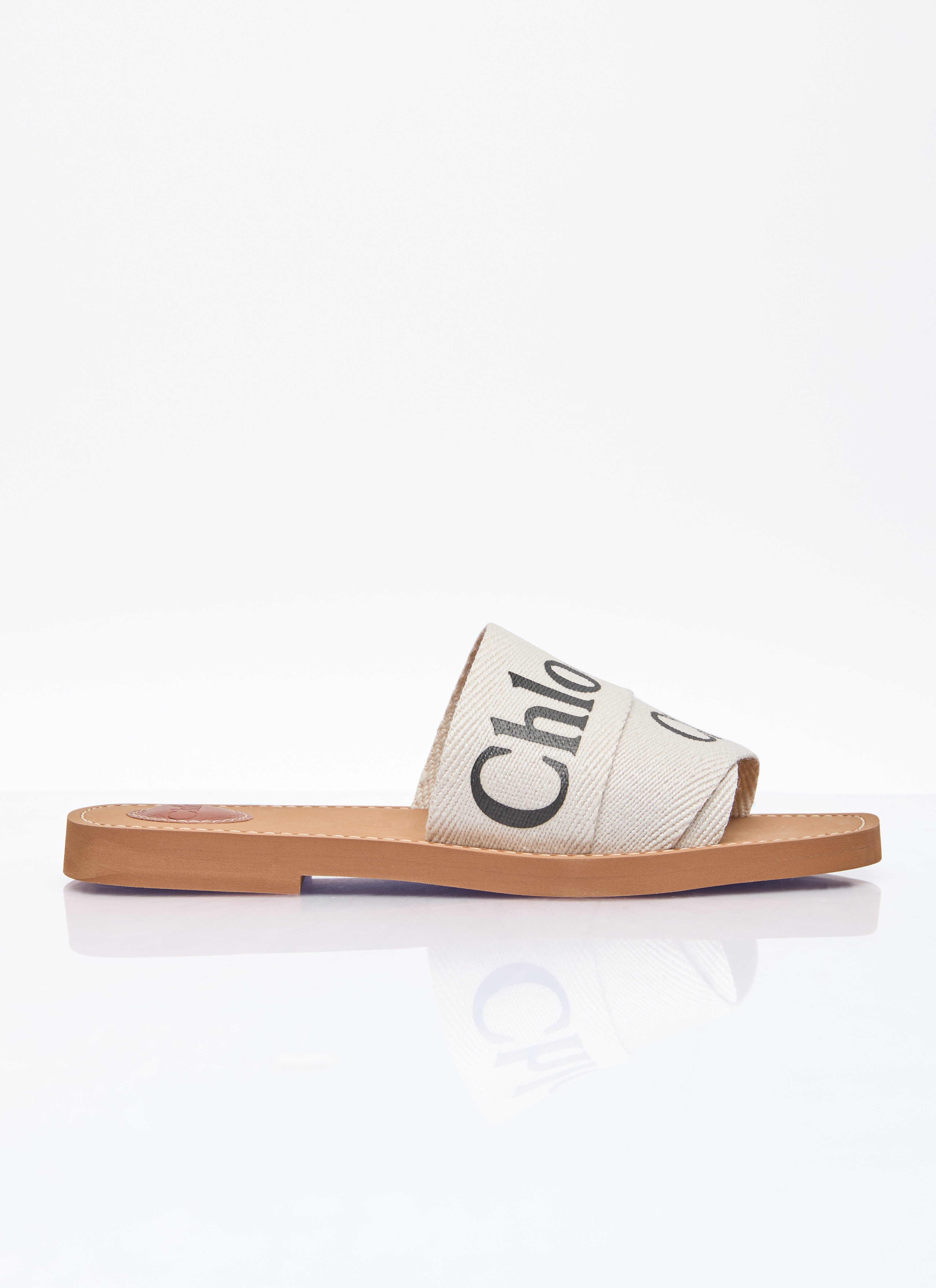 Chloé Women's' Woody Slides in Beige | LN-CC®