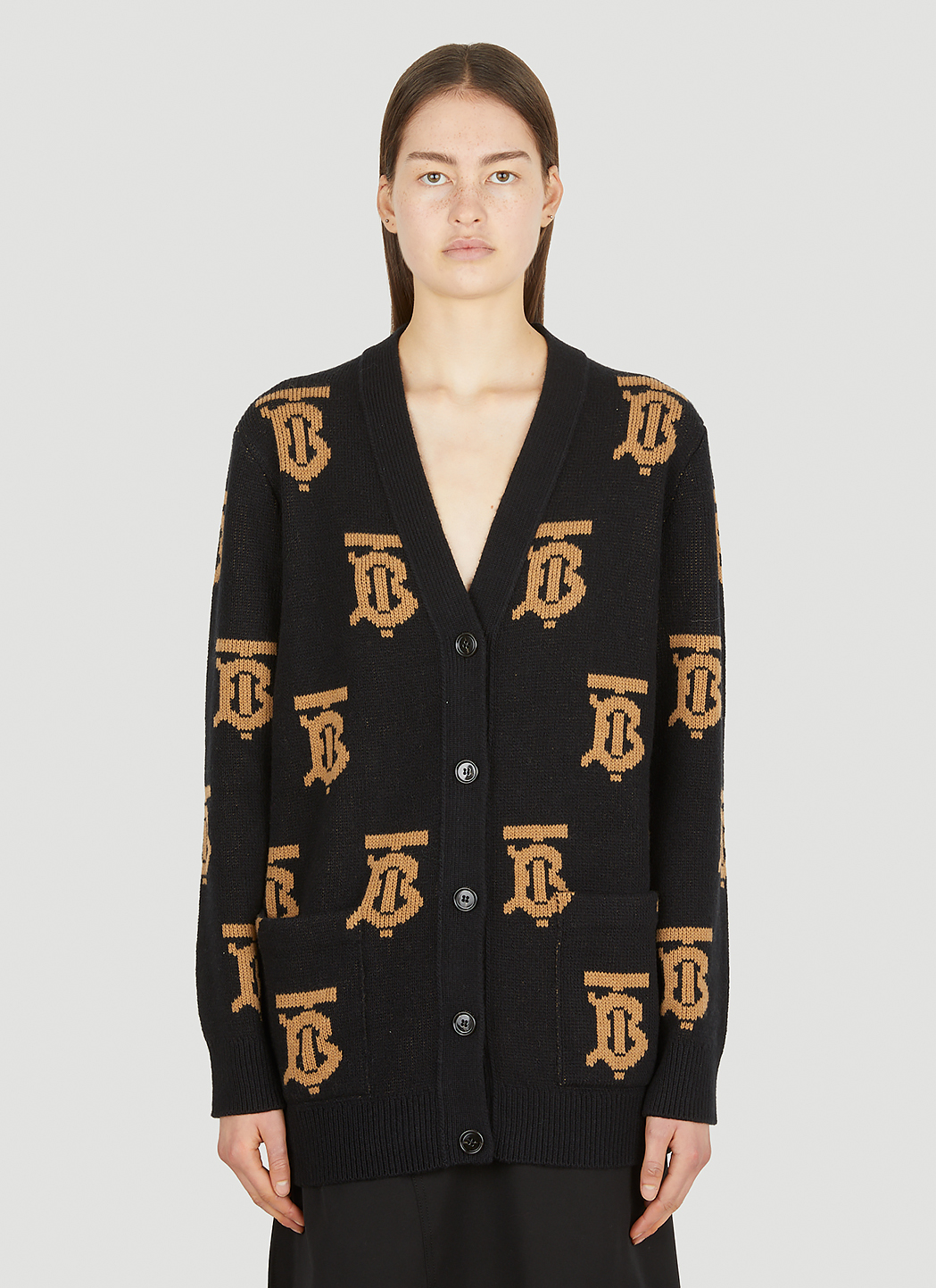 Nadine Logo Jacquard Cardigan