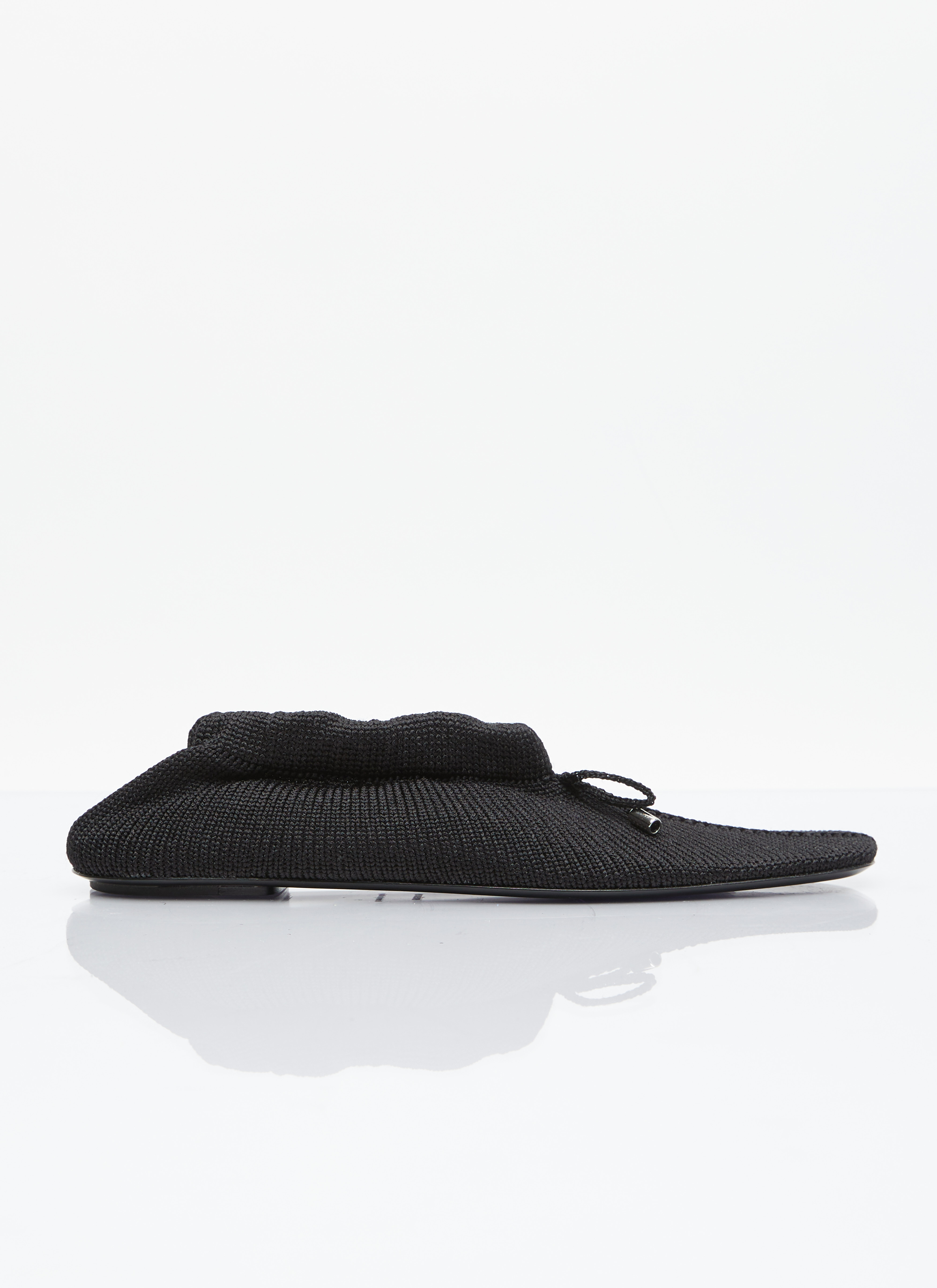 TOTEME Women's' The Knitted Ballerina Flats in Black | LN-CC®